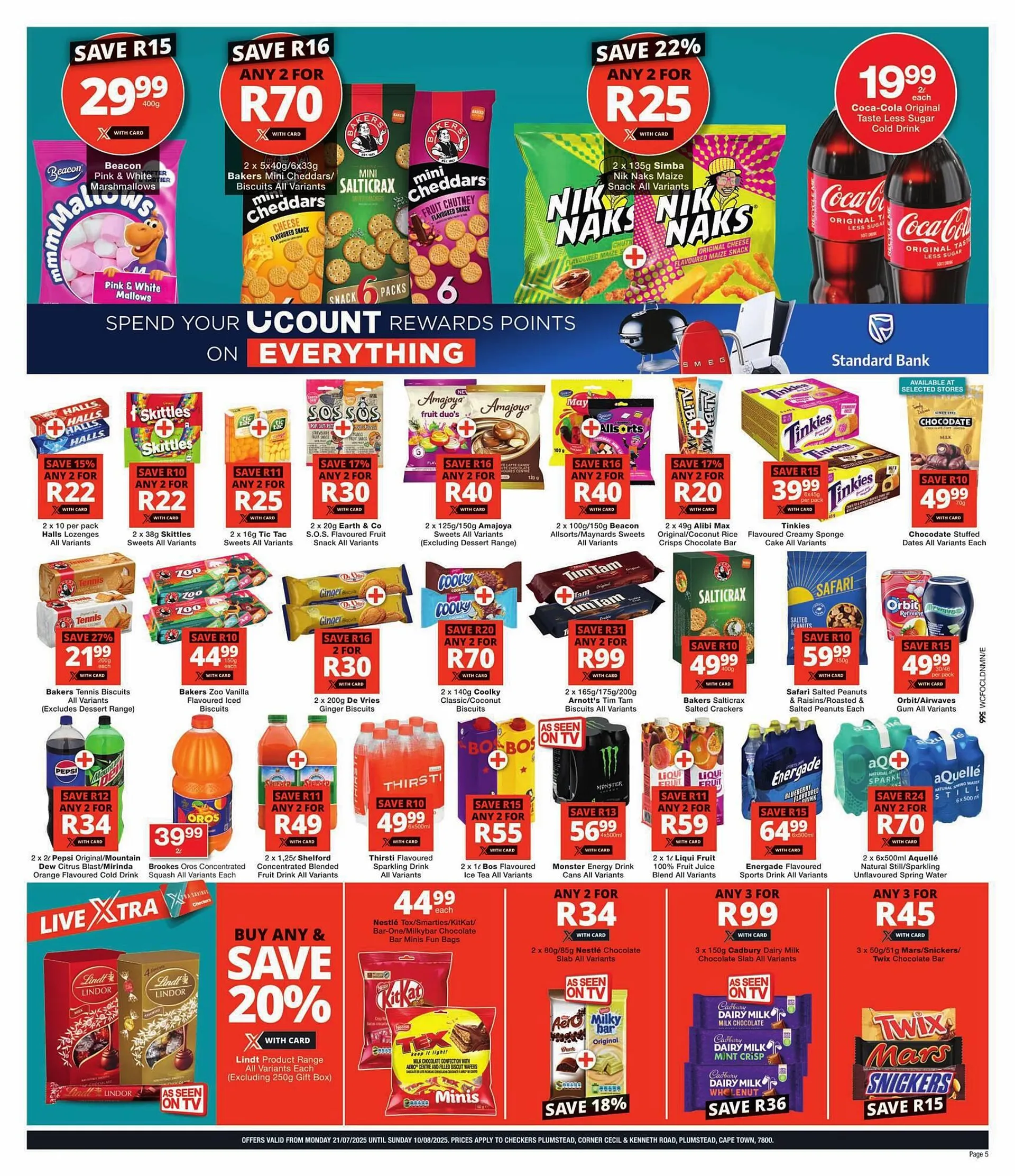 Checkers catalogue from 21 July to 10 August 2025 - Catalogue Page 1