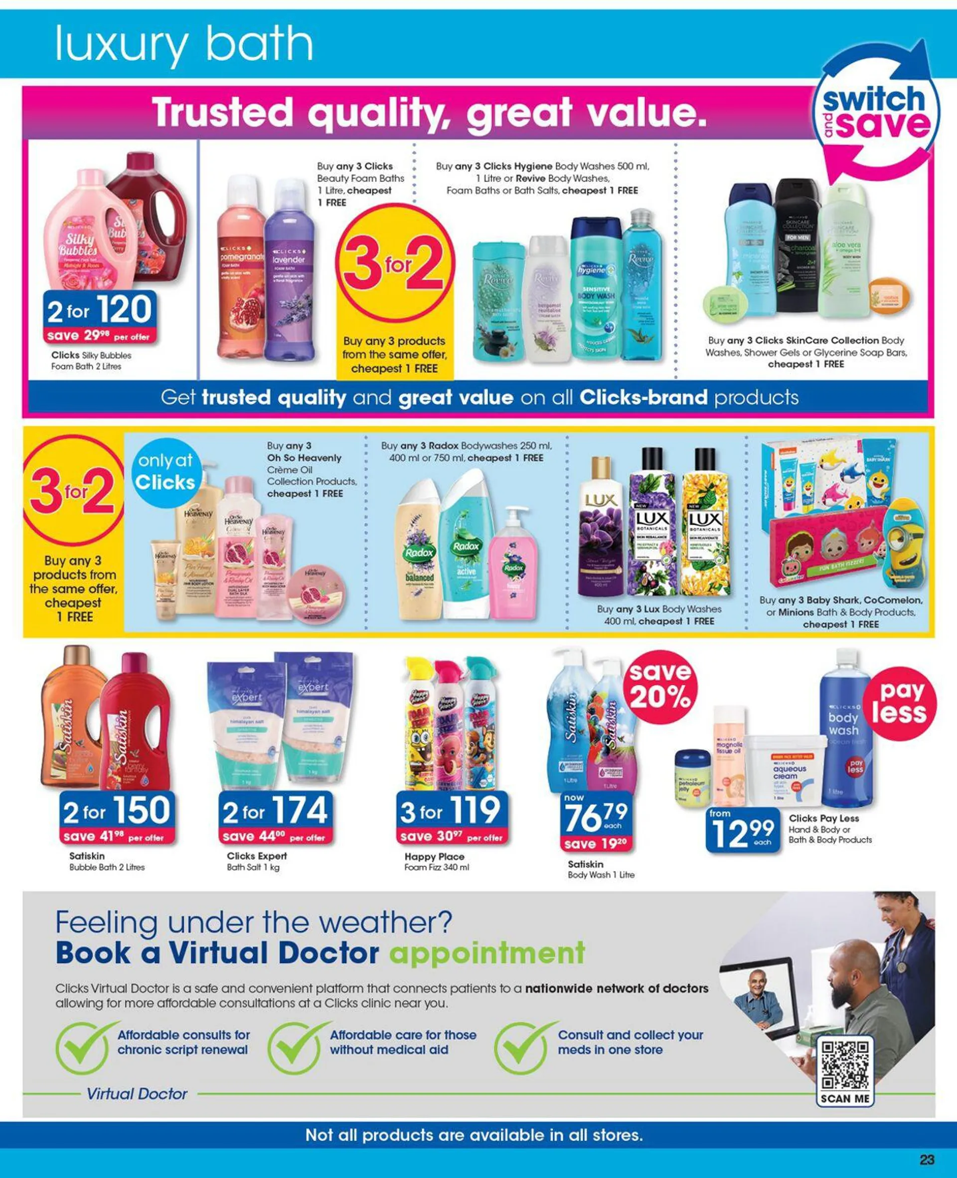 Clicks Current catalogue from 11 April to 25 April 2024 - Catalogue Page 23