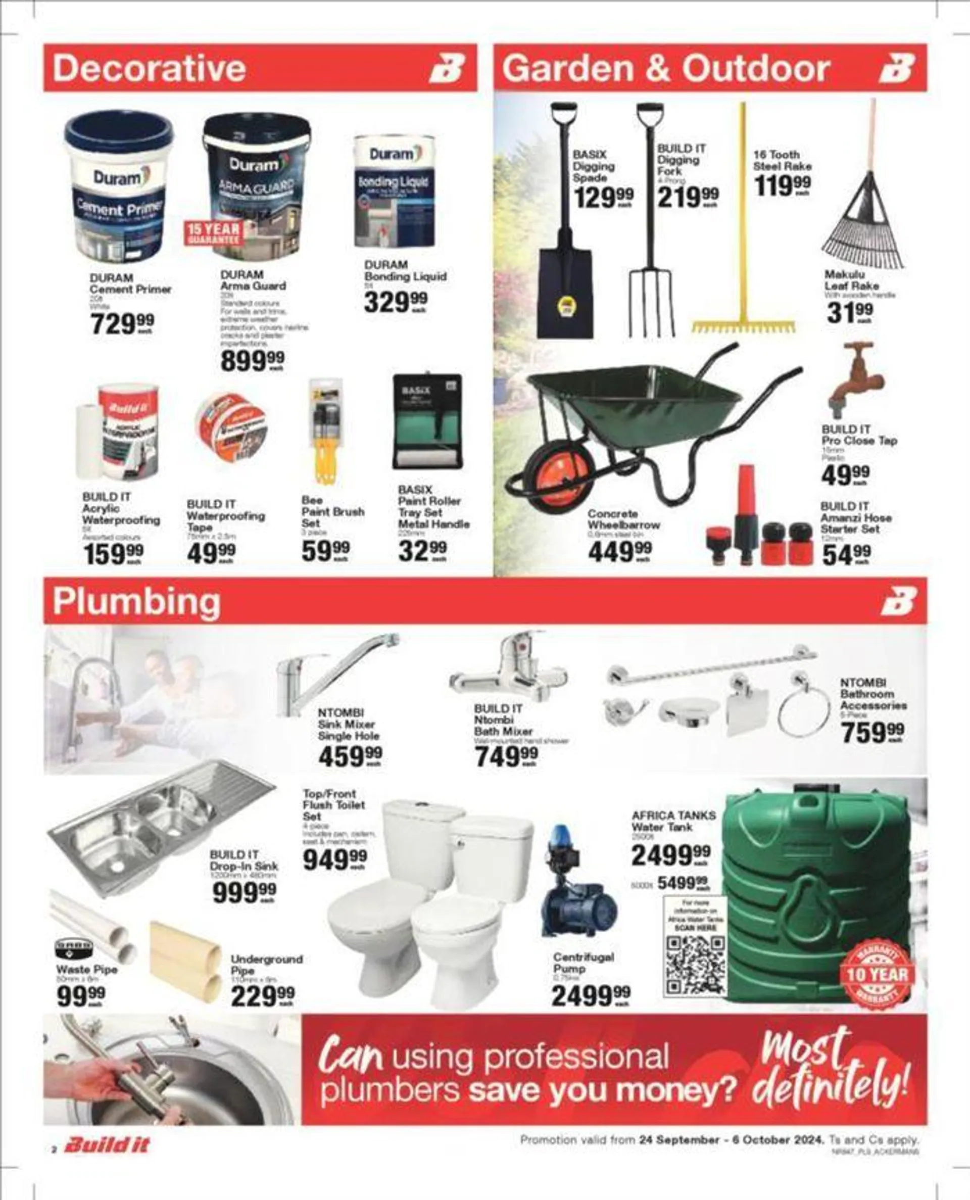 Build It Specials from 24 September to 6 October 2024 - Catalogue Page 2