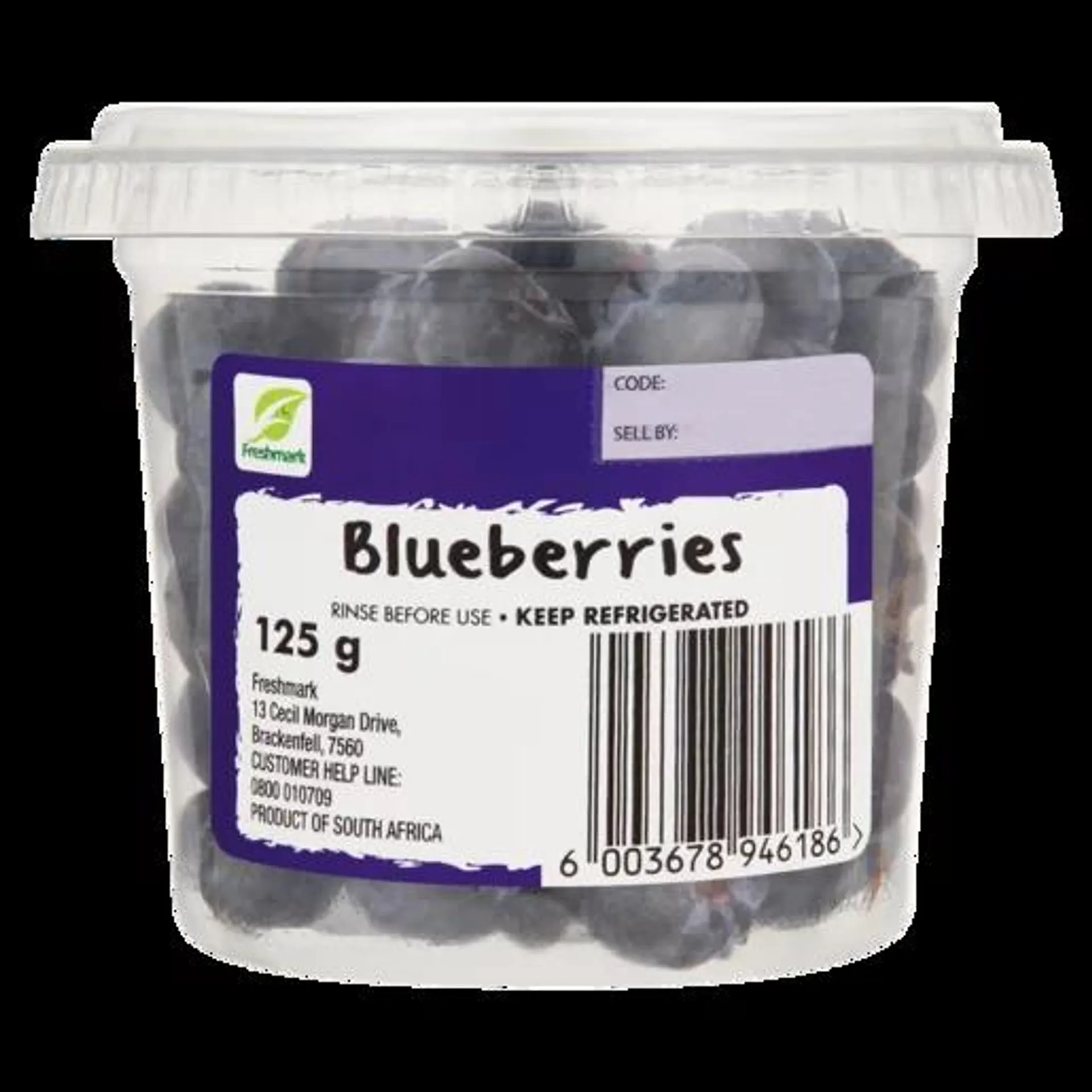 Blueberries Tub 125g