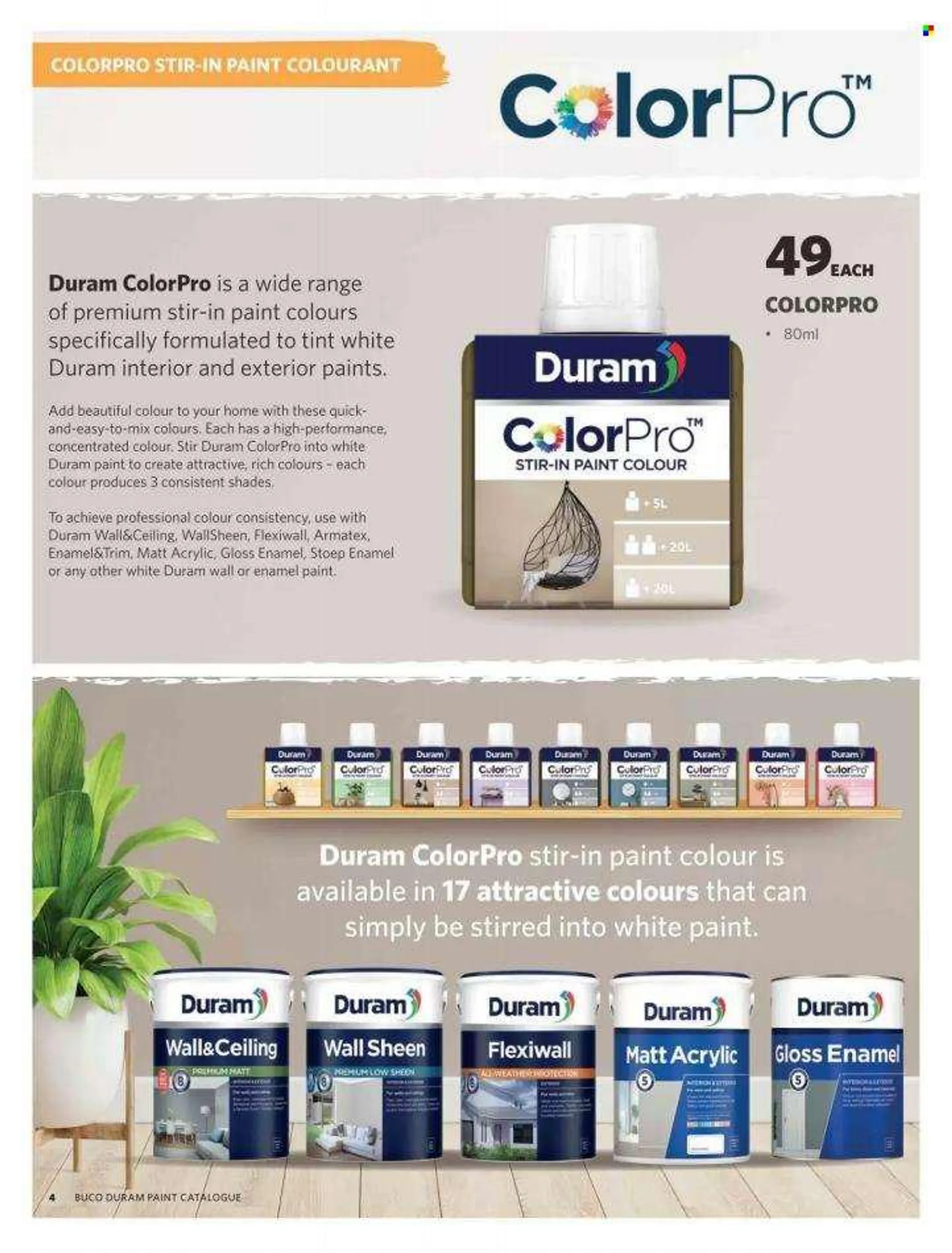 BUCO catalogue  - 01/07/2022 - 31/08/2022 - Sales products - gloss enamel, Duram. Page 4.