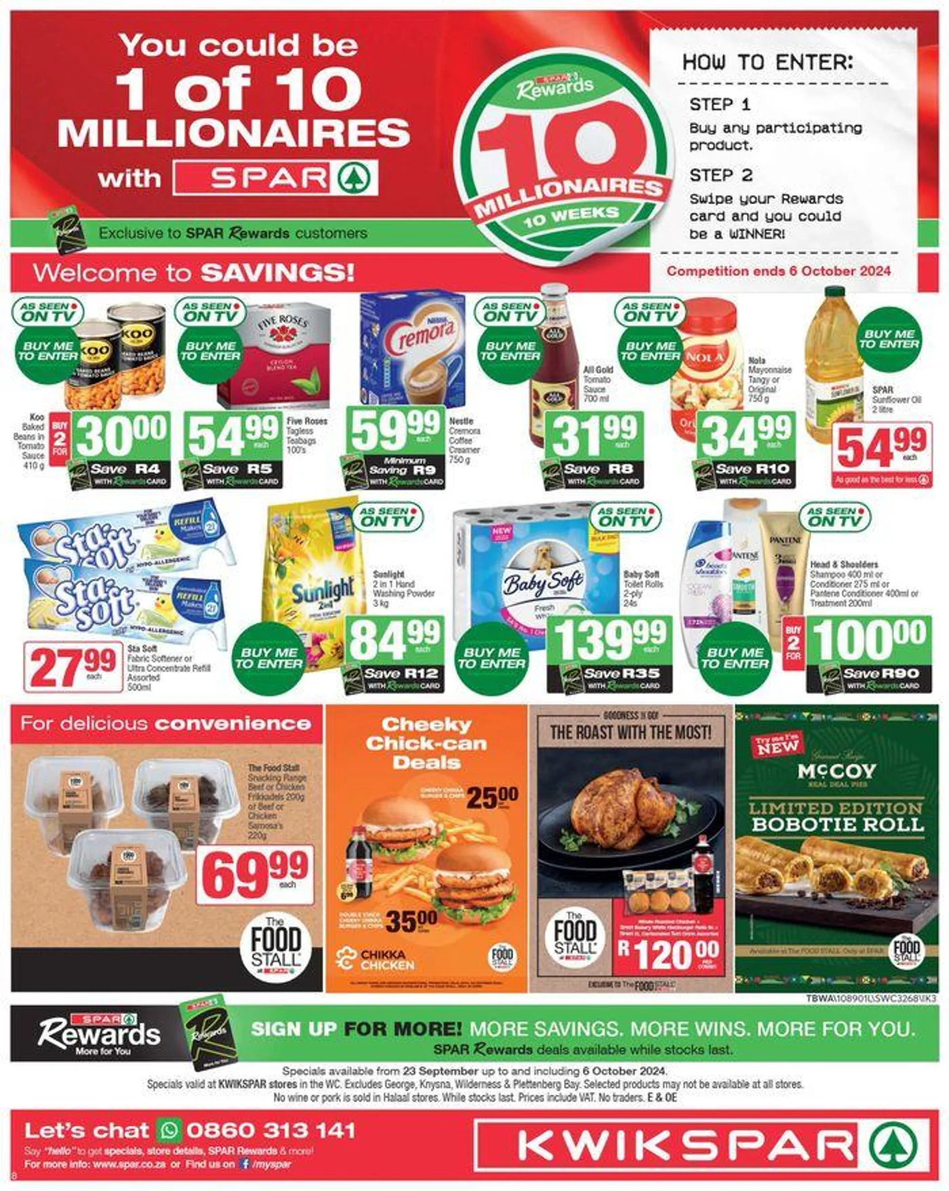 Specials KwikSpar from 23 September to 6 October 2024 - Catalogue Page 4