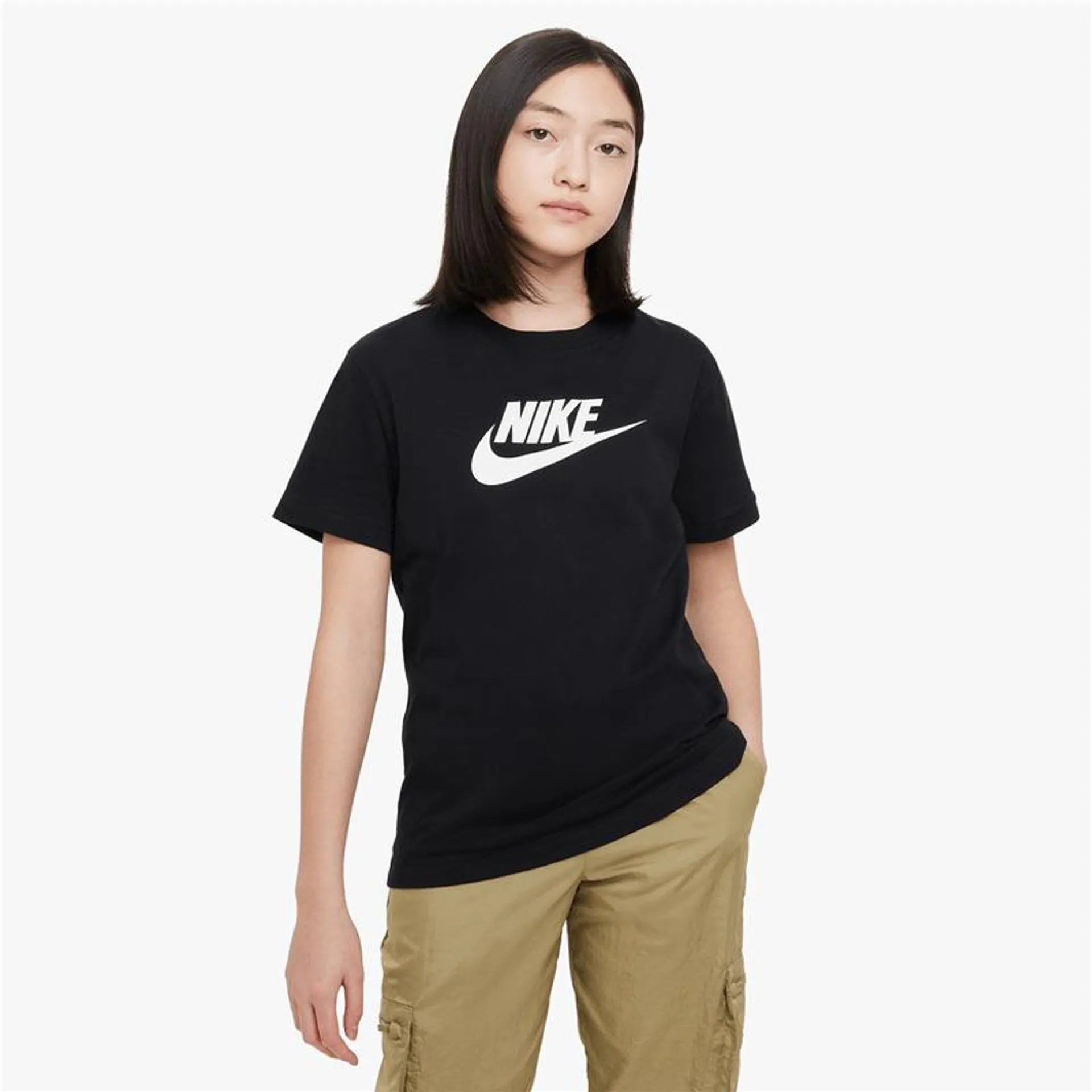 Nike Girls Youth NSW Black T-shirt