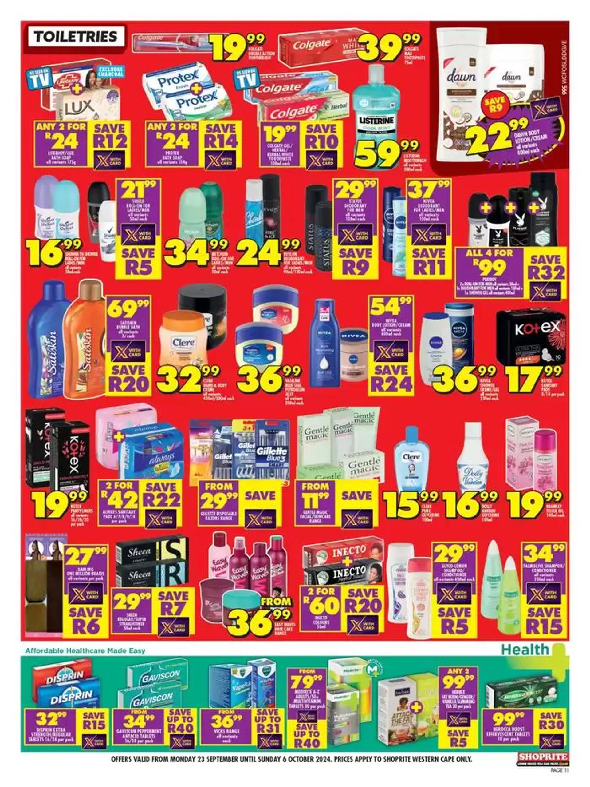 Shoprite Promise Western Cape  from 24 September to 6 October 2024 - Catalogue Page 11