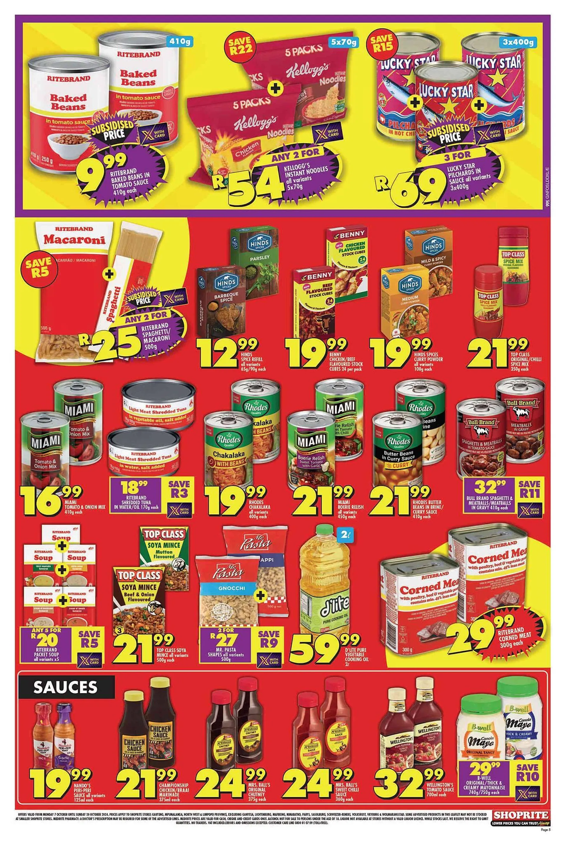 Shoprite catalogue from 7 October to 20 October 2024 - Catalogue Page 5