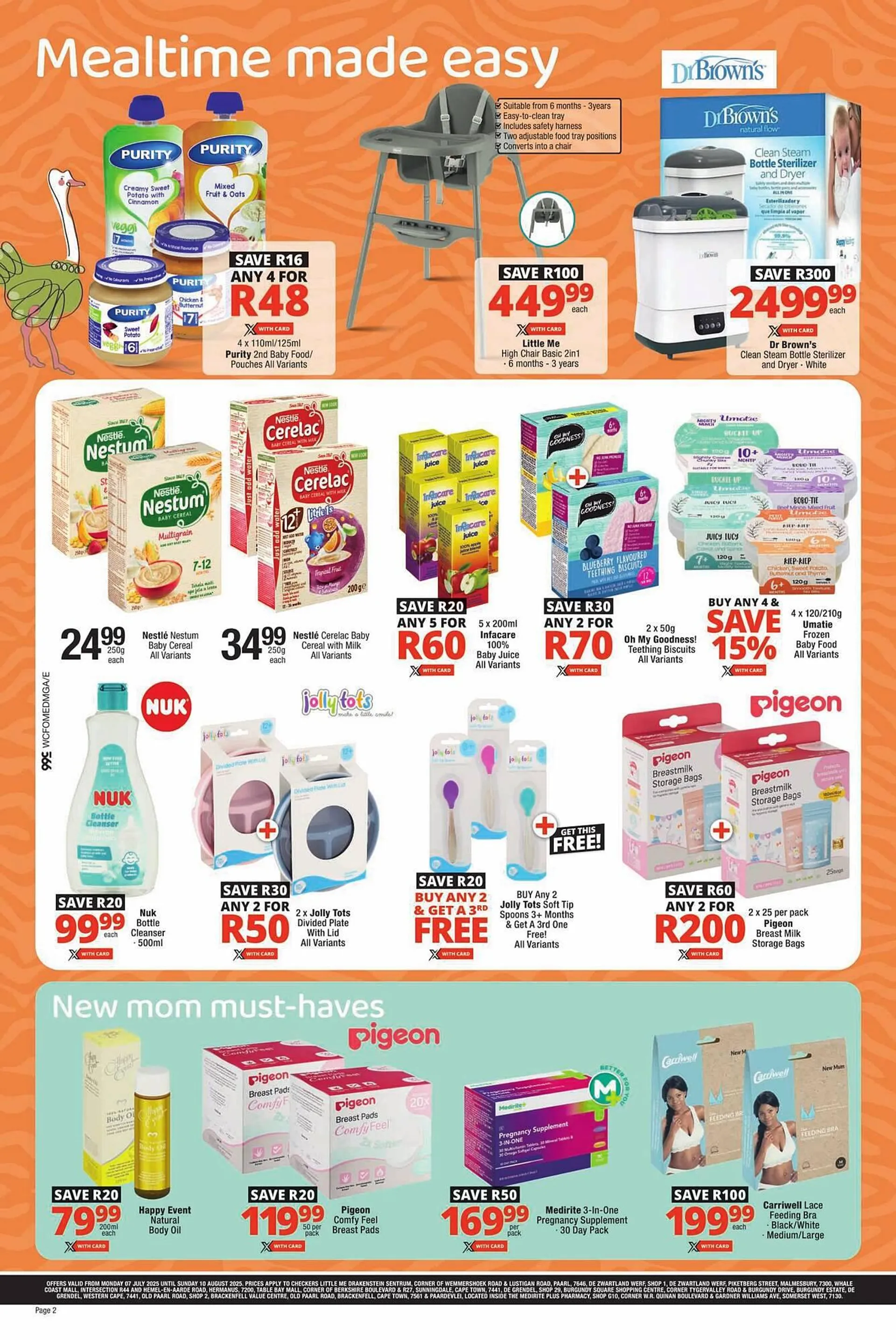 Checkers catalogue from 7 July to 10 August 2025 - Catalogue Page 1