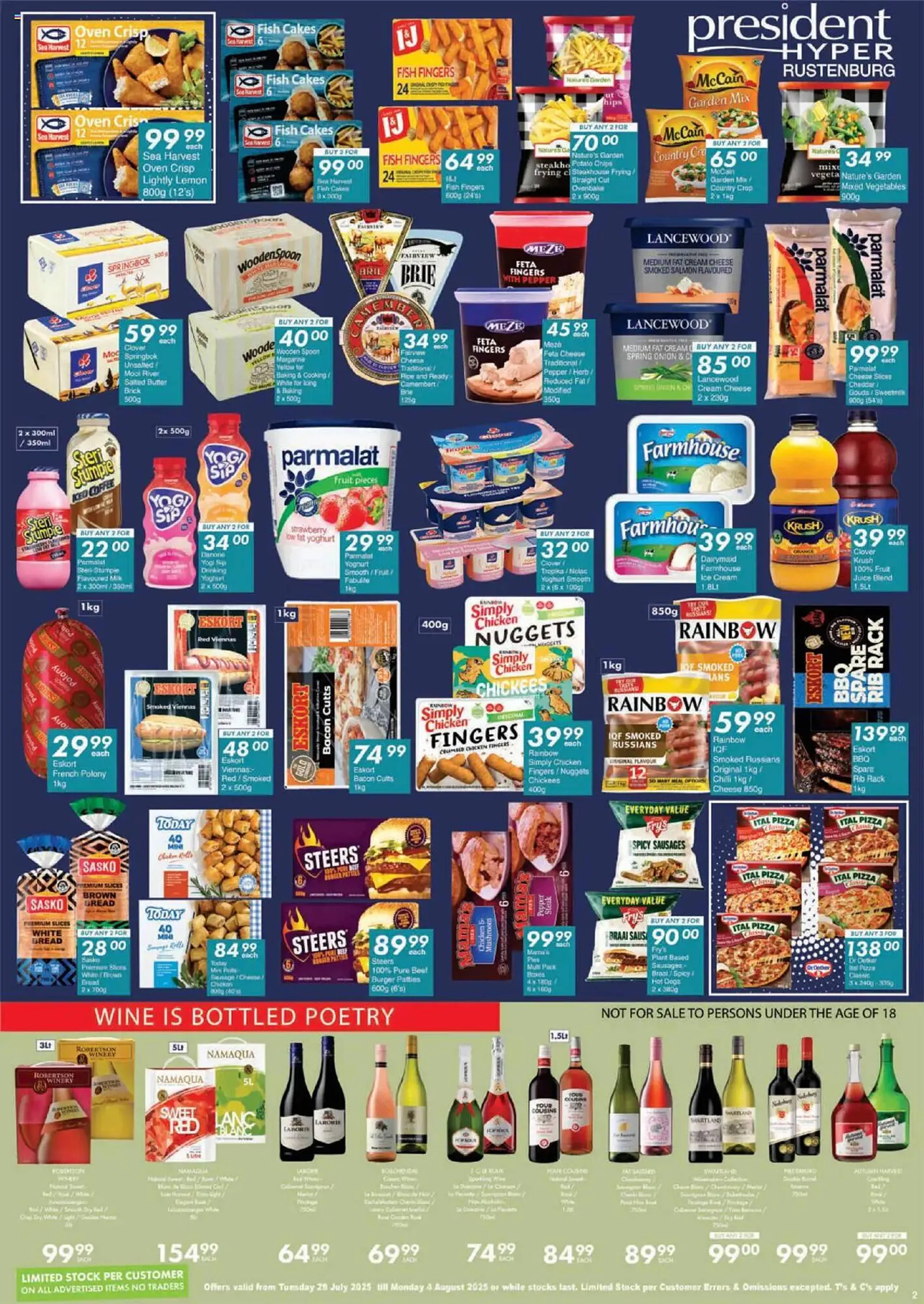 President Hyper catalogue from 29 July to 4 August 2025 - Catalogue Page 1