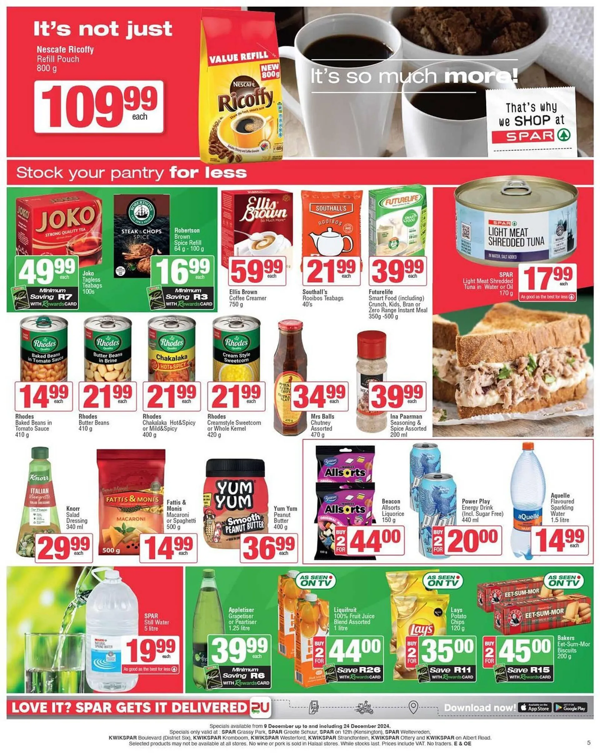 KwikSpar catalogue from 11 December to 24 December 2024 - Catalogue Page 5