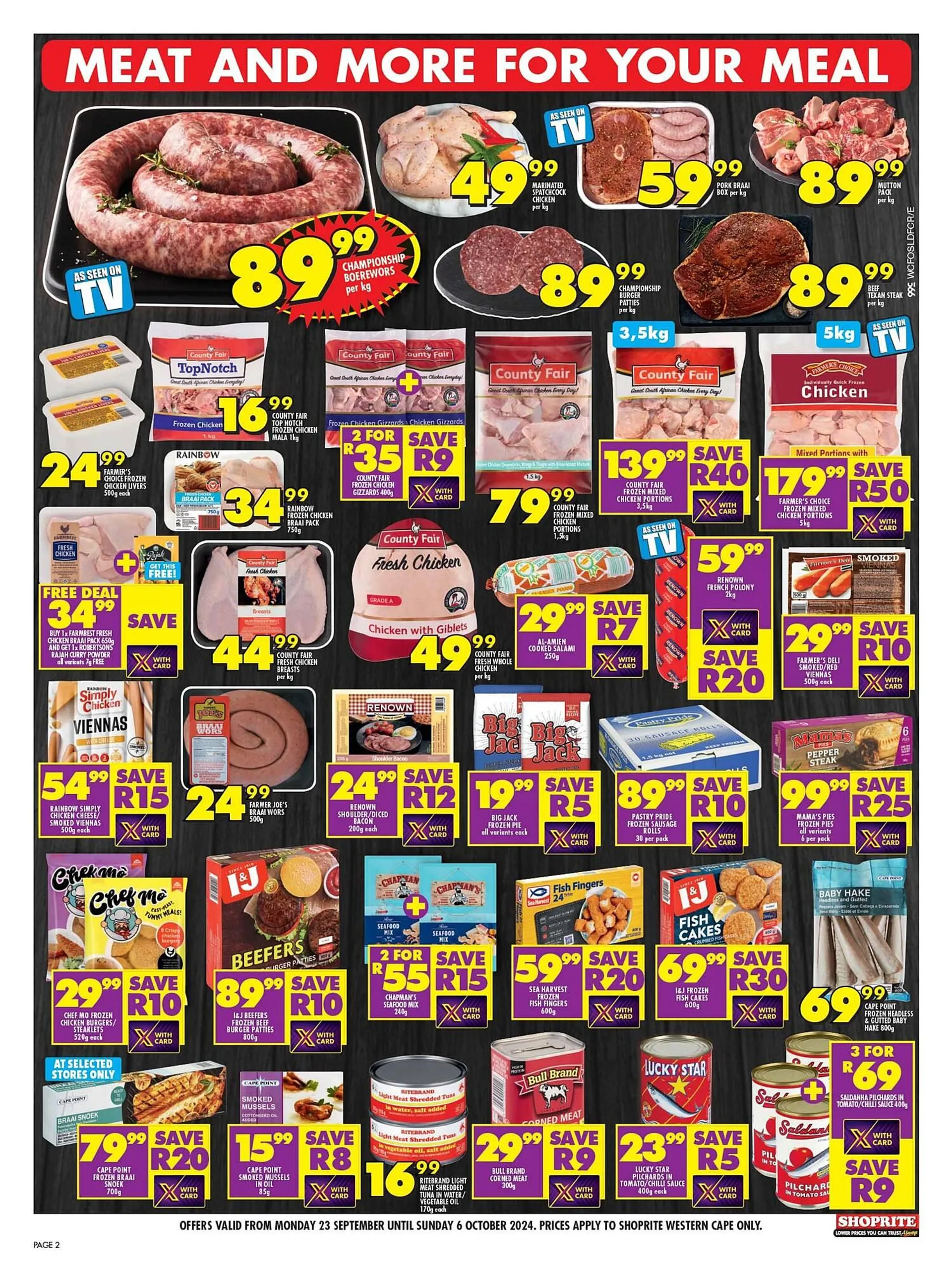 Shoprite catalogue from 23 September to 6 October 2024 - Catalogue Page 2