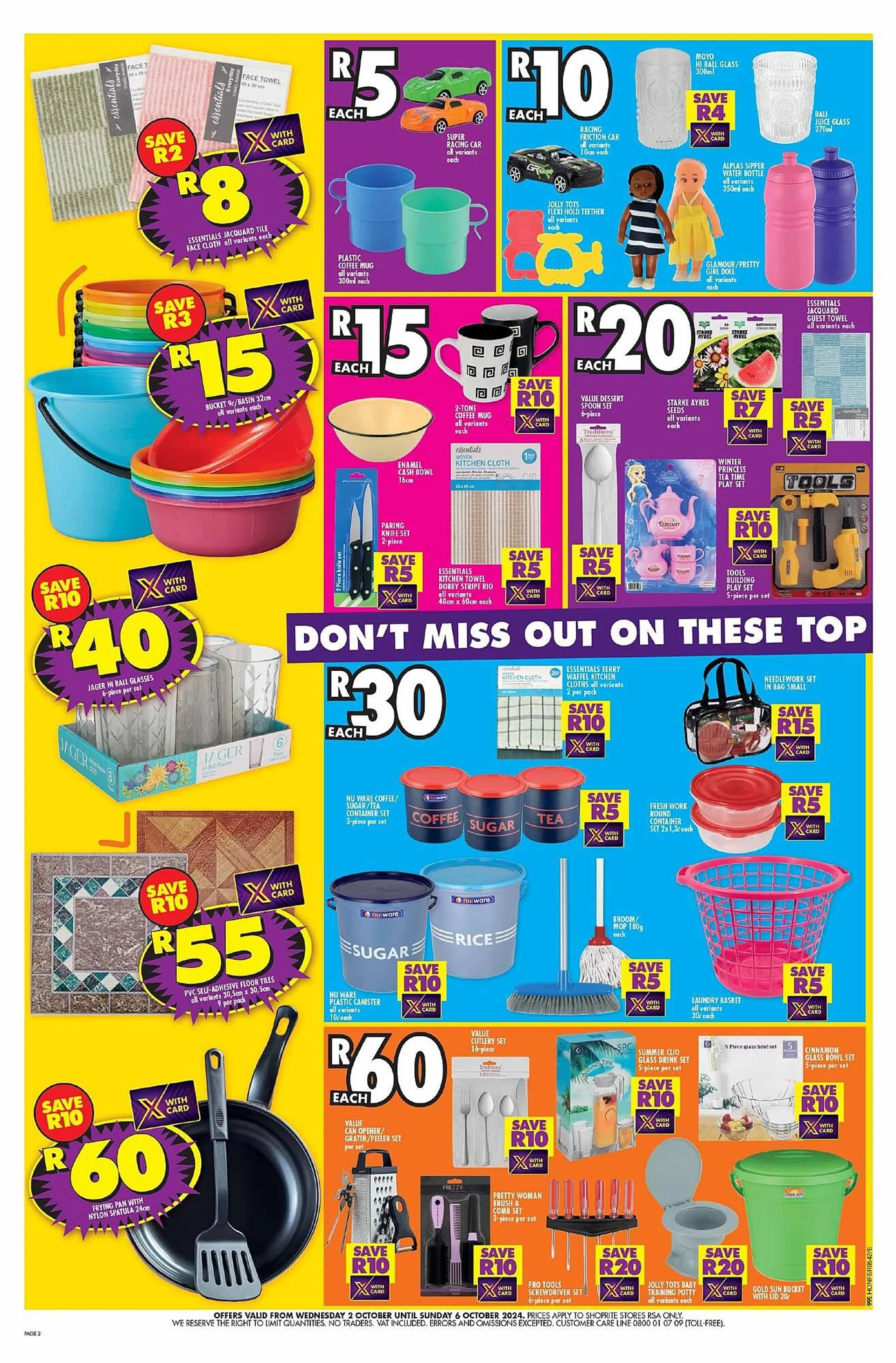 Shoprite catalogue from 2 October to 6 October 2024 - Catalogue Page 2