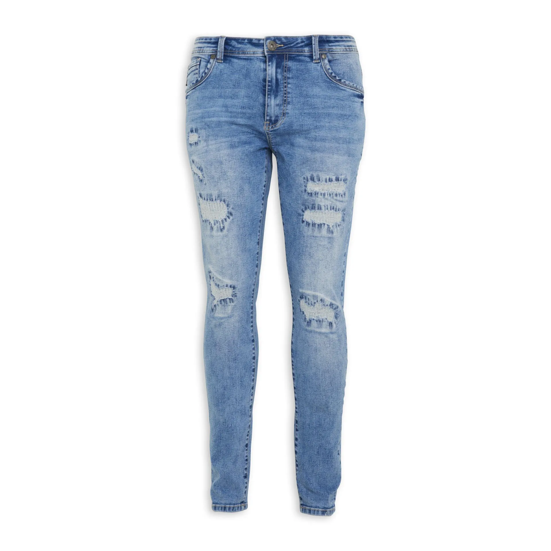 Indigo Ripped Skinny Jeans