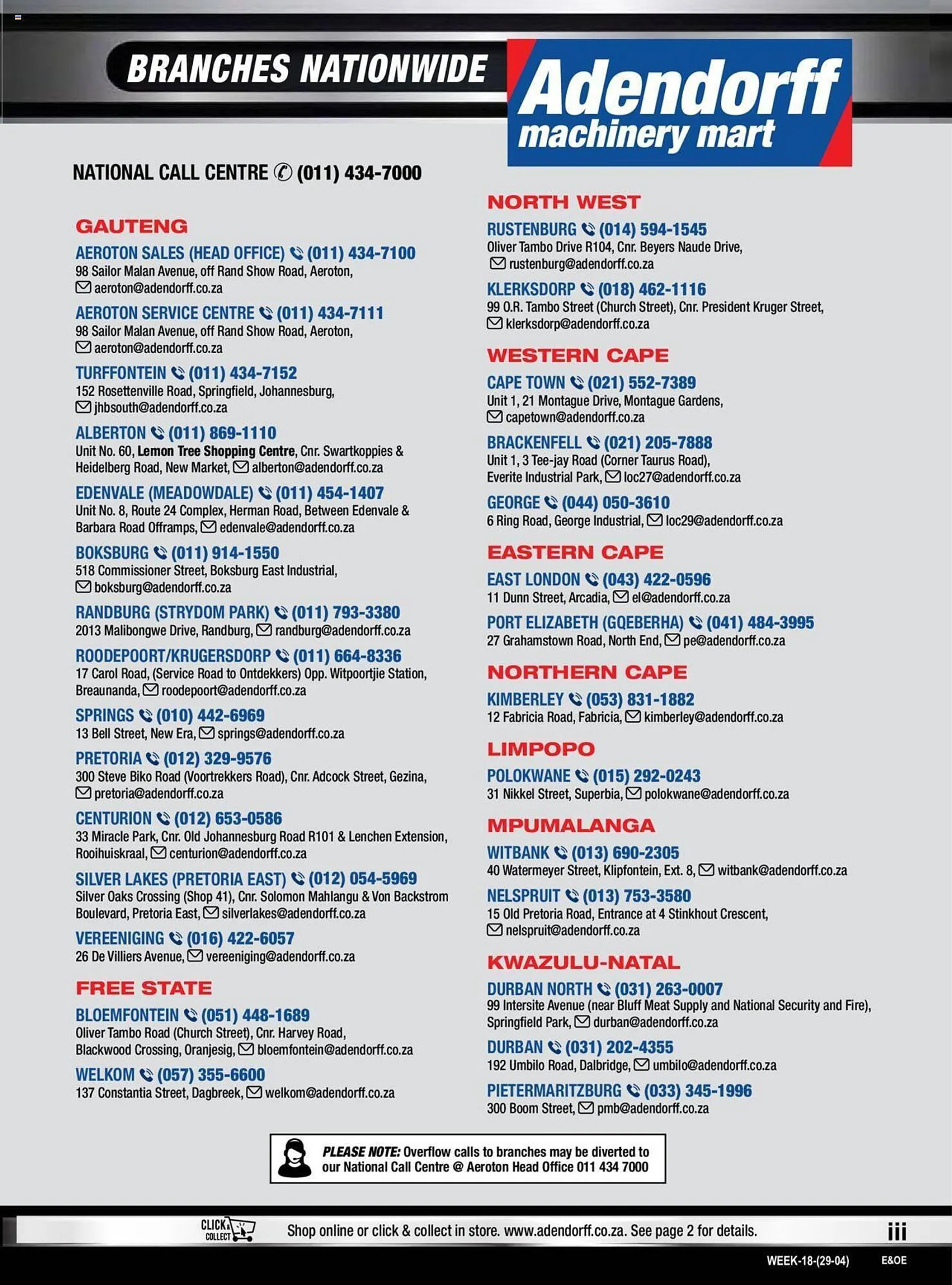 Adendorff Machinery Mart catalogue from 29 April to 30 June 2024 - Catalogue Page 1