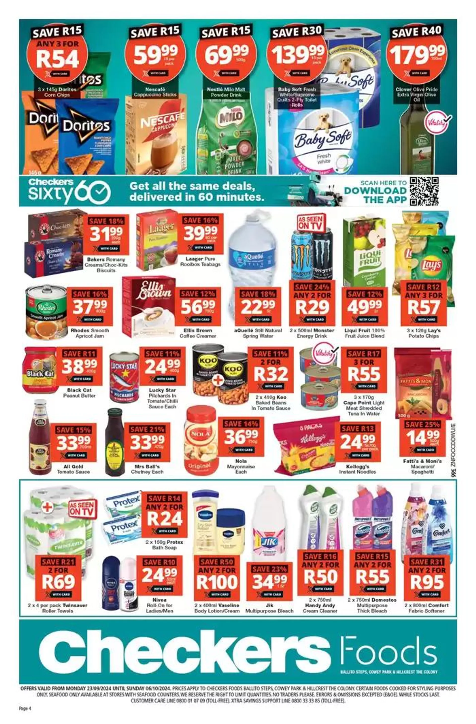 Checkers weekly specials from 23 September to 6 October 2024 - Catalogue Page 4