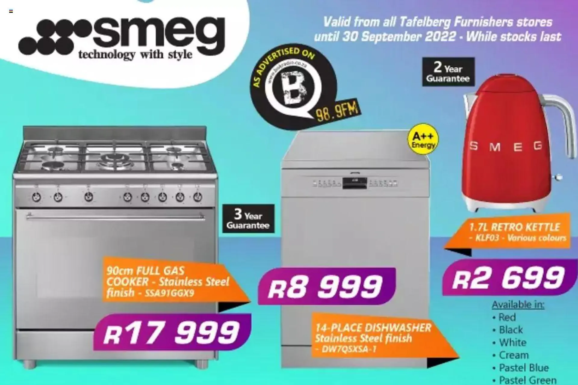 Tafelberg Furnishers - Smeg Appliances - 0