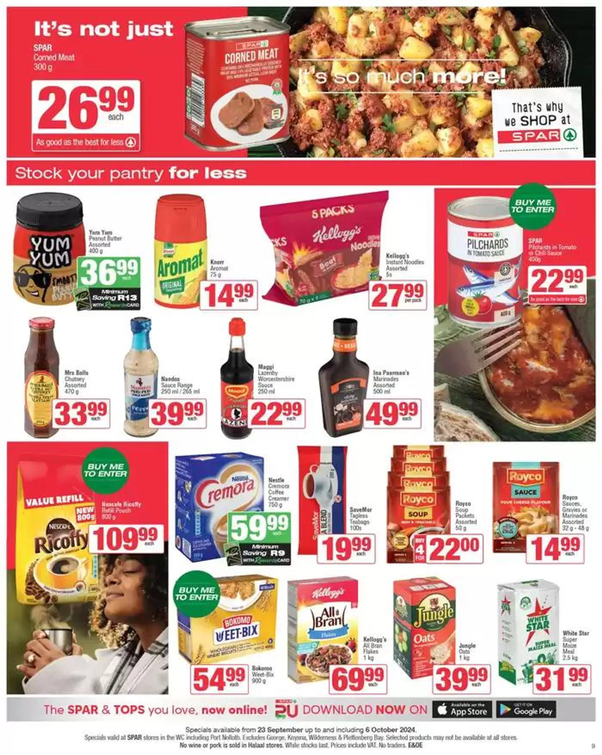 Specials Spar from 23 September to 6 October 2024 - Catalogue Page 9