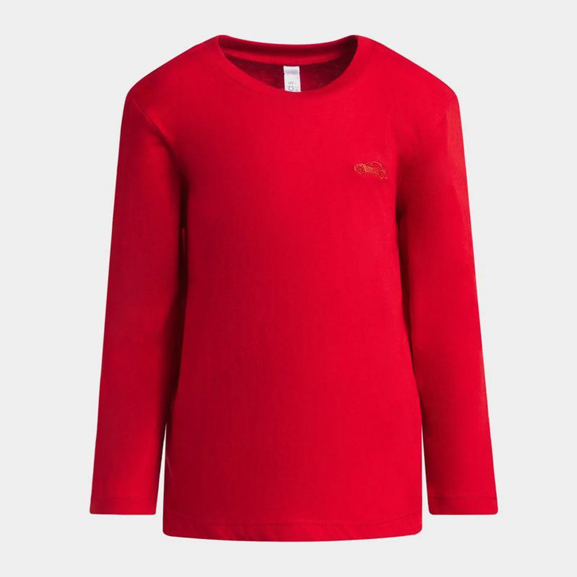 Younger Boy's Red Basic T-Shirt