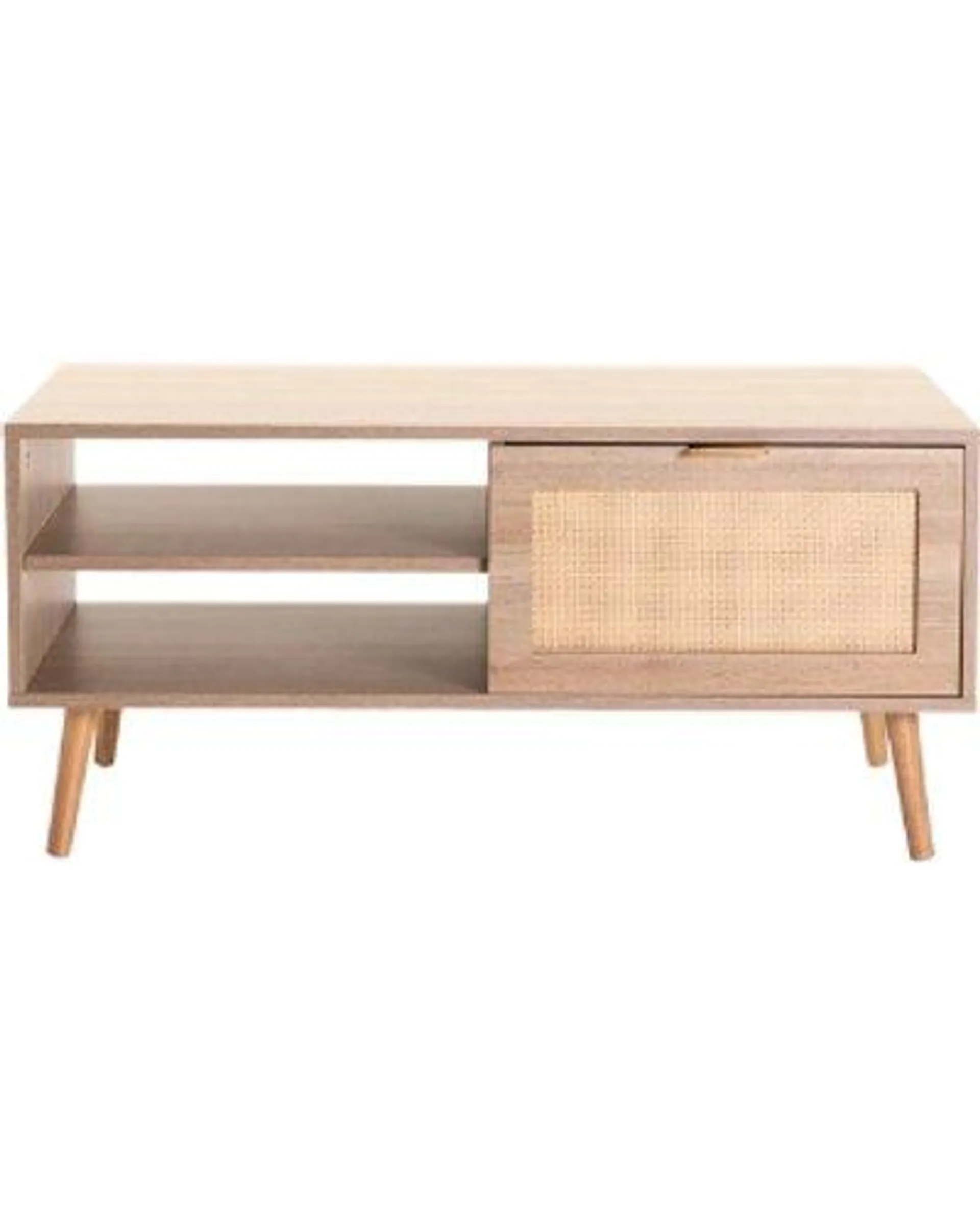 Dewi 100x60cm Coffee Table (Rustic Light Oak)