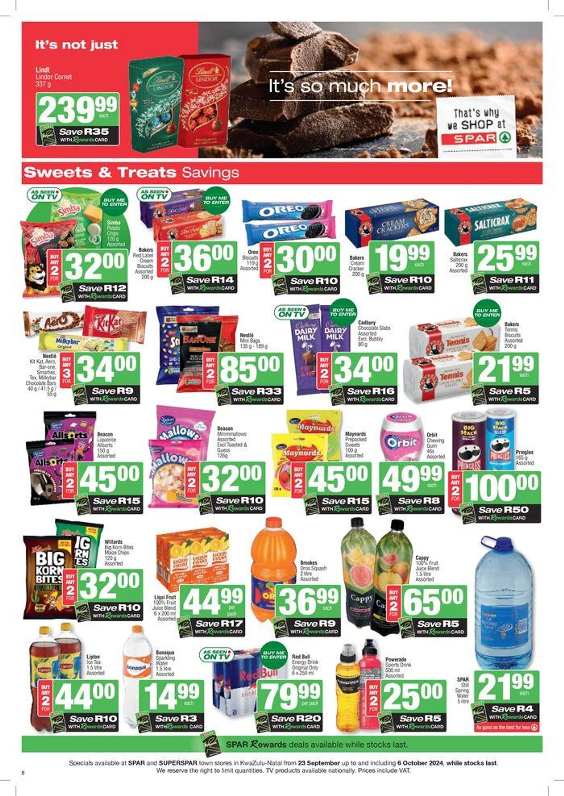 Specials Spar from 23 September to 6 October 2024 - Catalogue Page 8