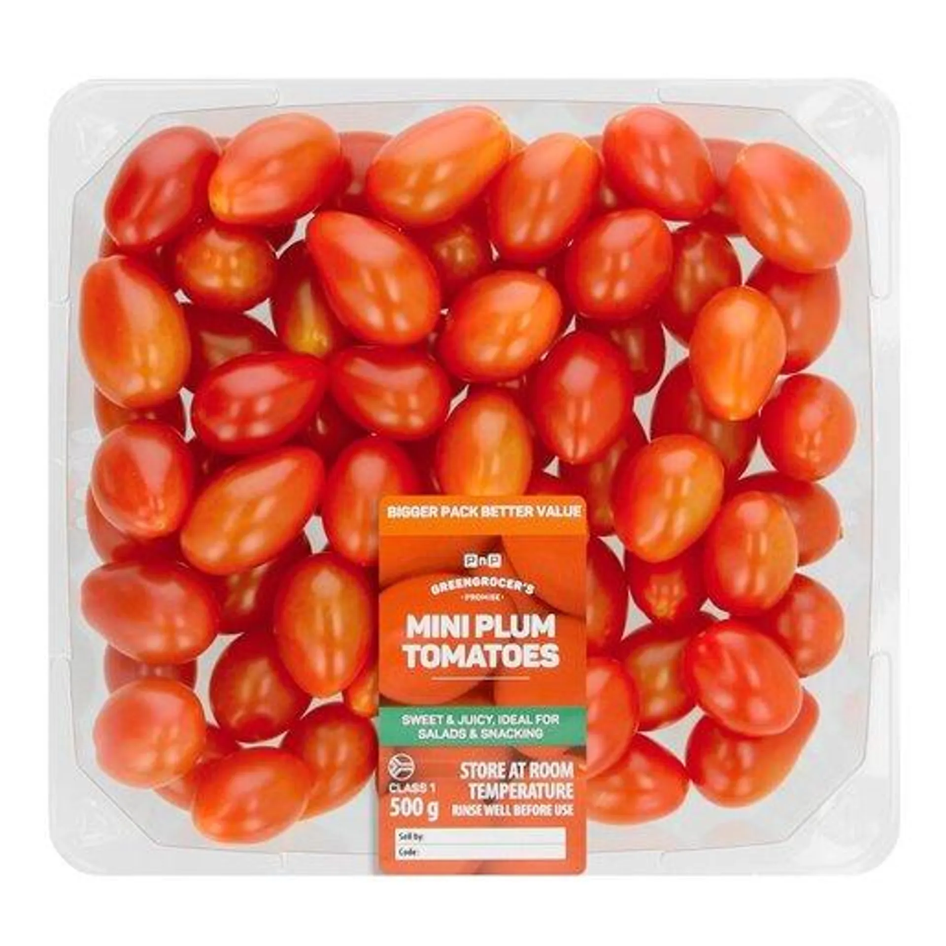 PnP Mini Plum Tomatoes 500g