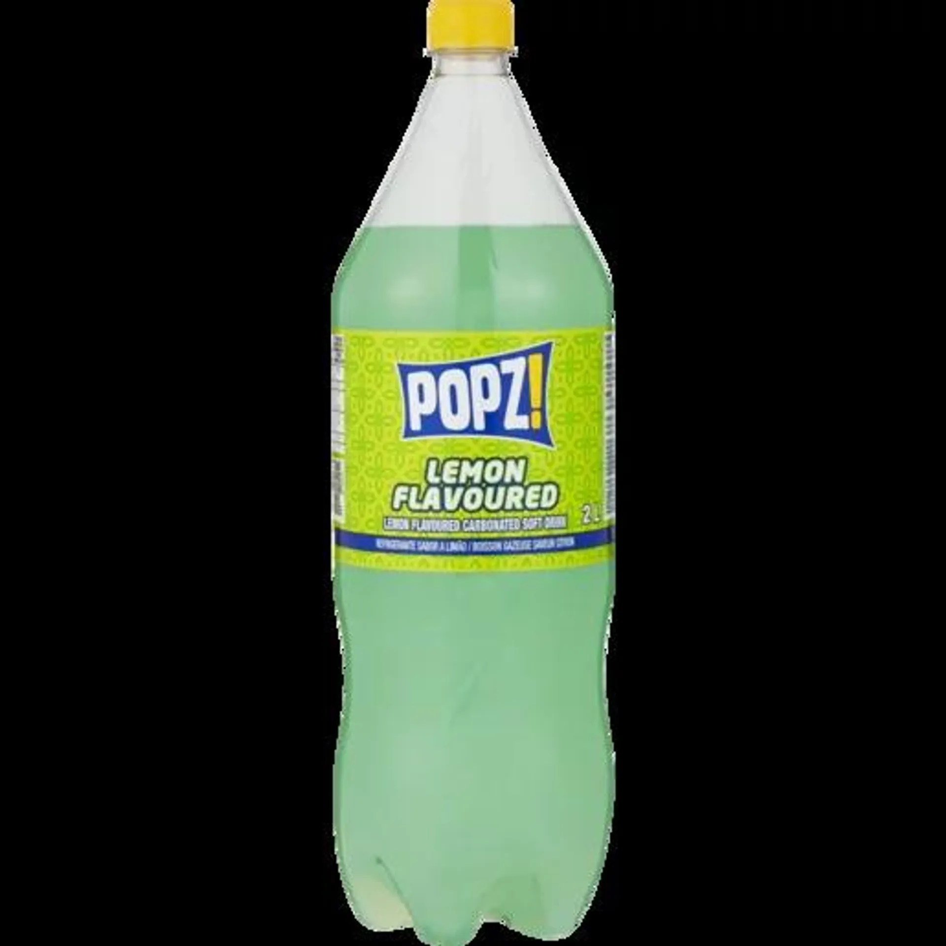 Popz! Lemon Flavoured Soft Drink Bottle 2L