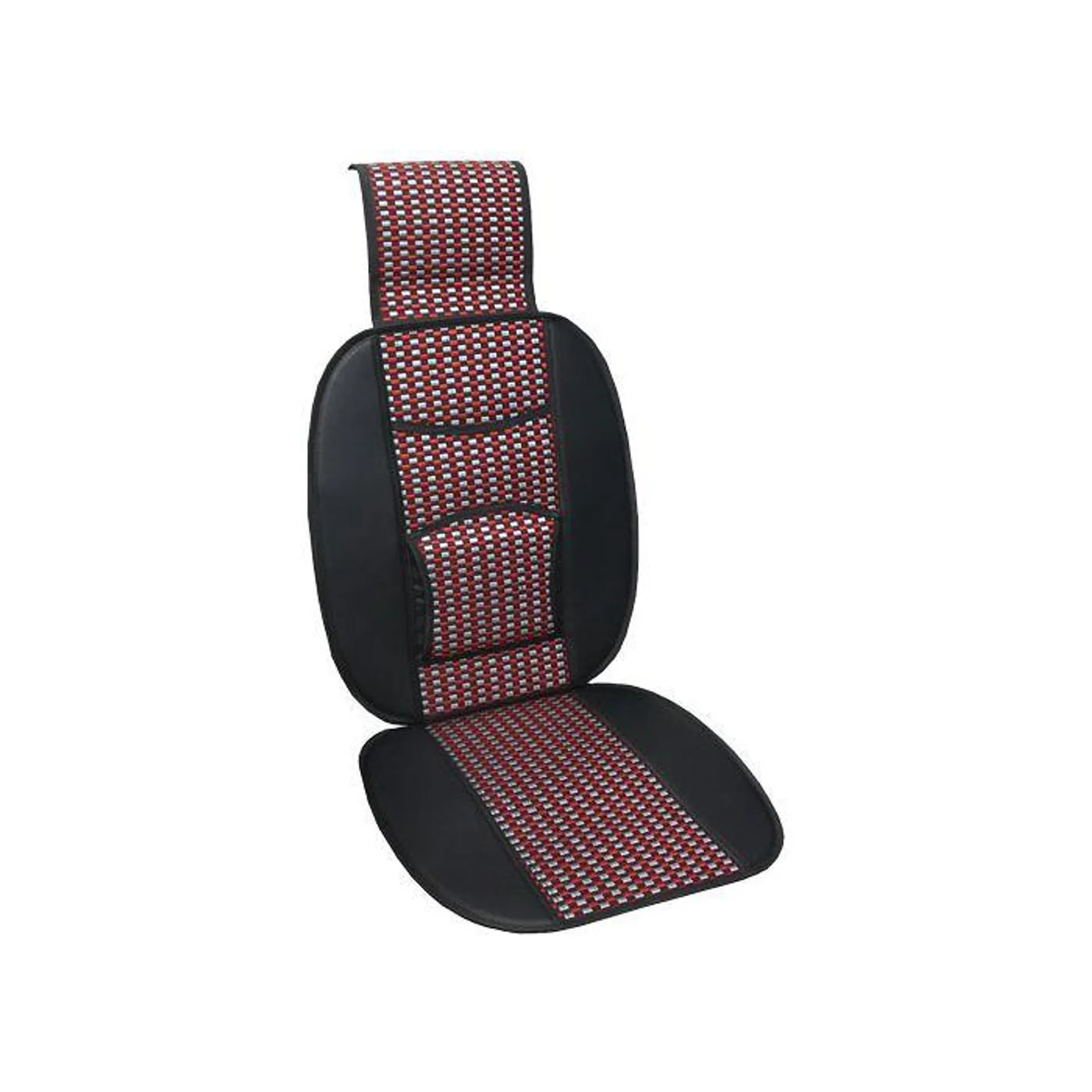 Autogear Bamboo Seat Cushion Red