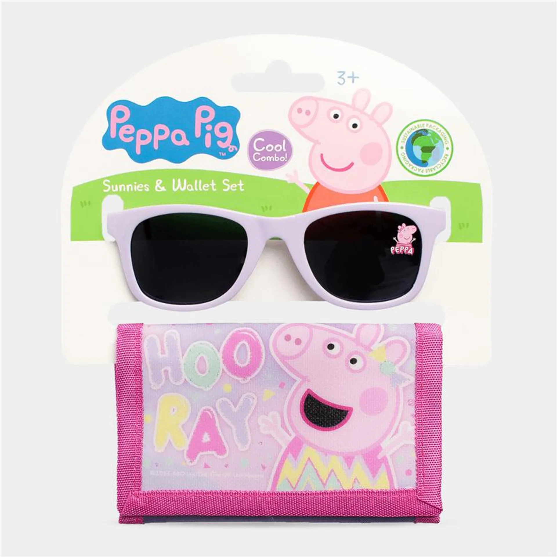 Girl's Character Group Pink Peppa Pig Sunglasses & Wallet Set