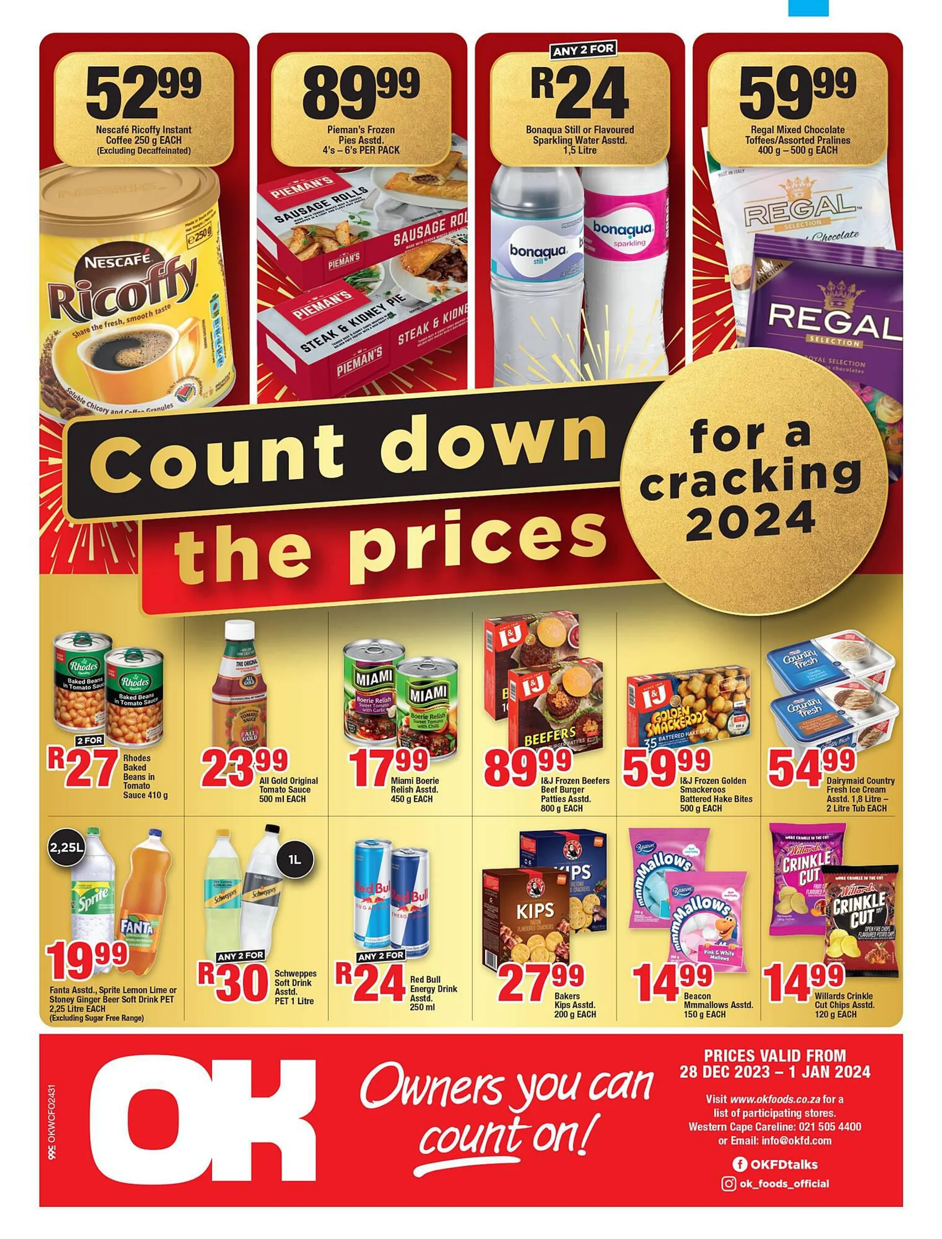 OK Foods catalogue from 28 December to 1 January 2024 - Catalogue Page 1