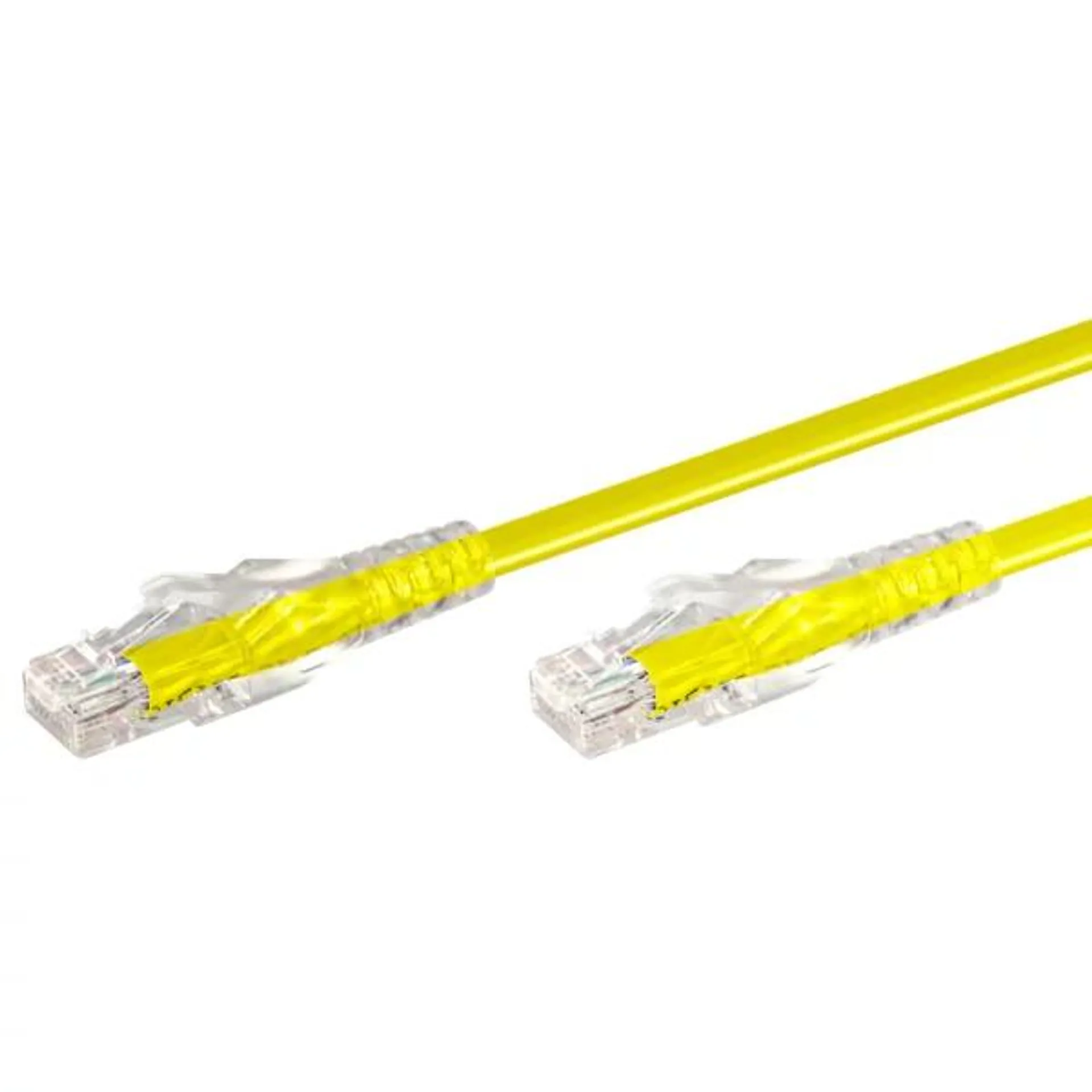 LINKQNET 2M CAT6 MOULDED FLYLEAD YELLOW