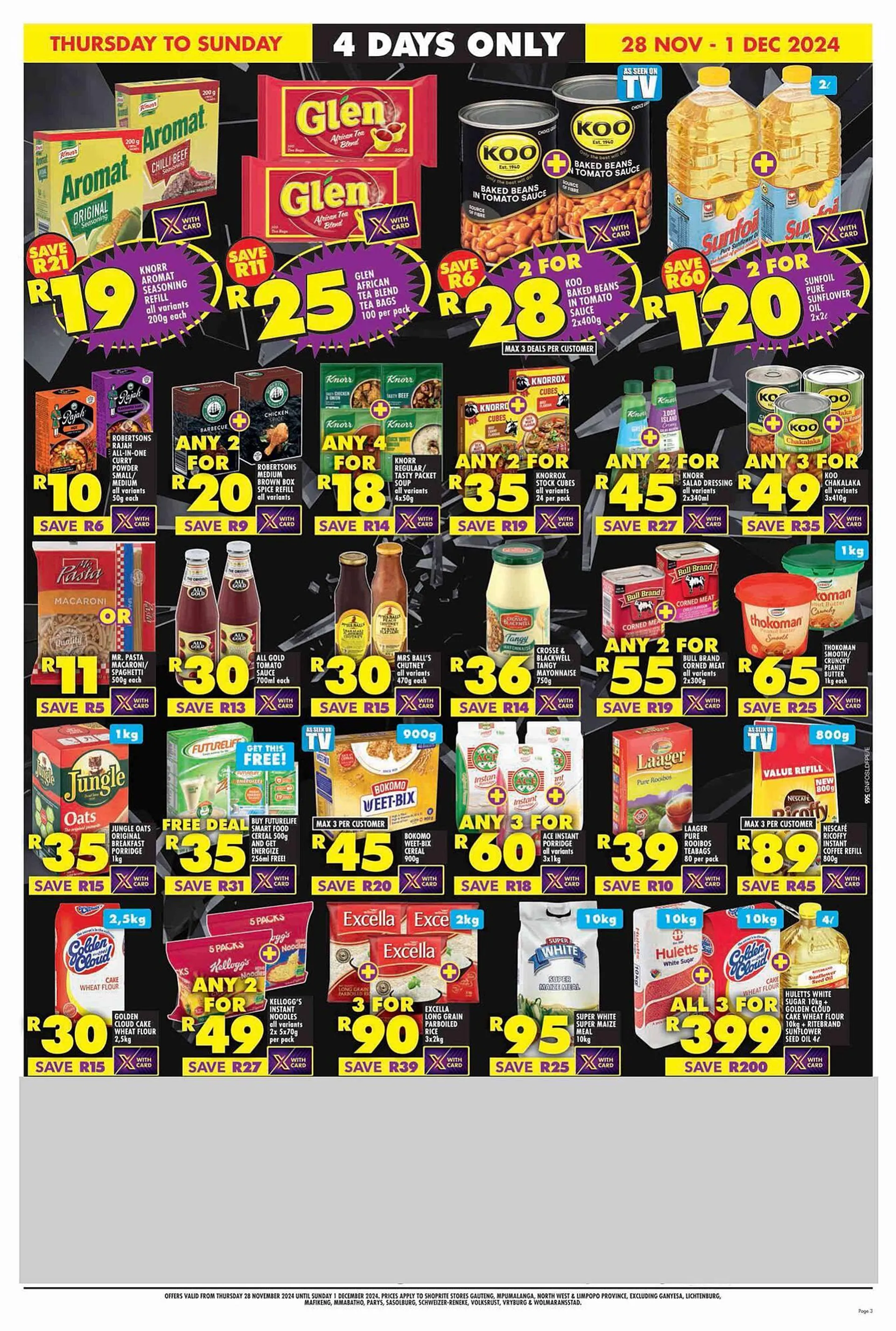 Shoprite catalogue from 28 November to 1 December 2024 - Catalogue Page 3