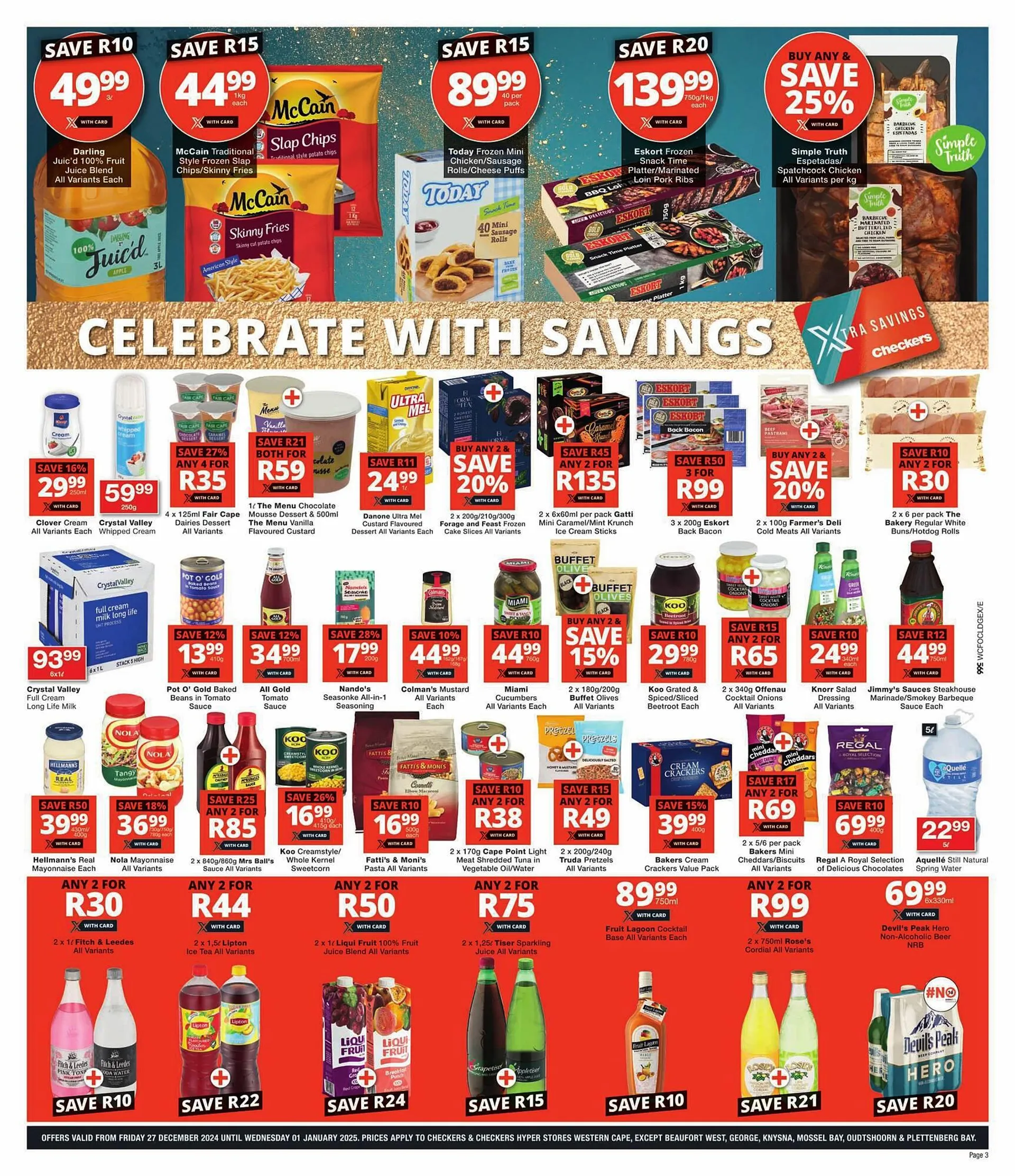 Checkers catalogue from 27 December to 1 January 2025 - Catalogue Page 3