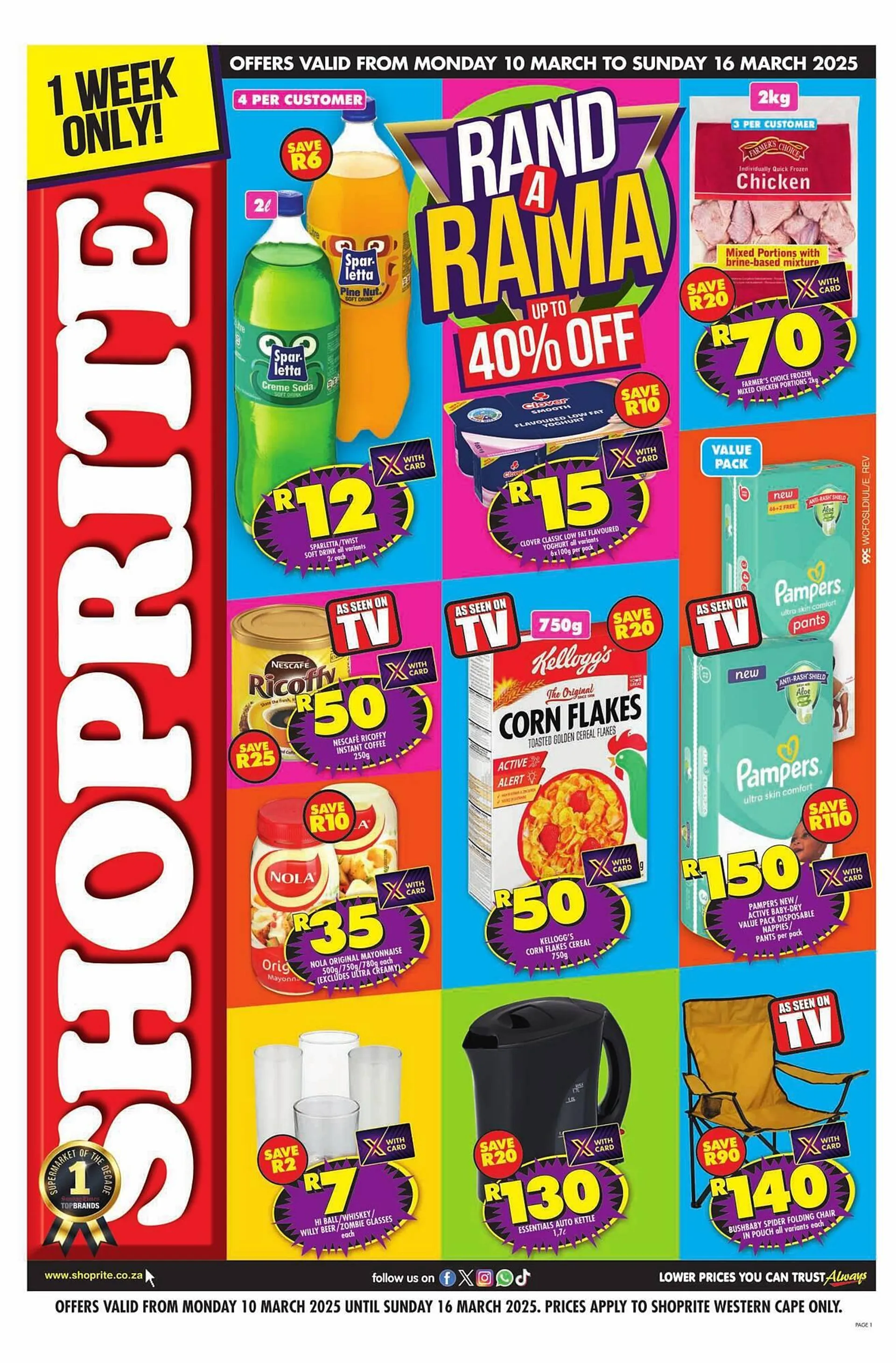 Shoprite catalogue from 10 March to 16 March 2025 - Catalogue Page 1