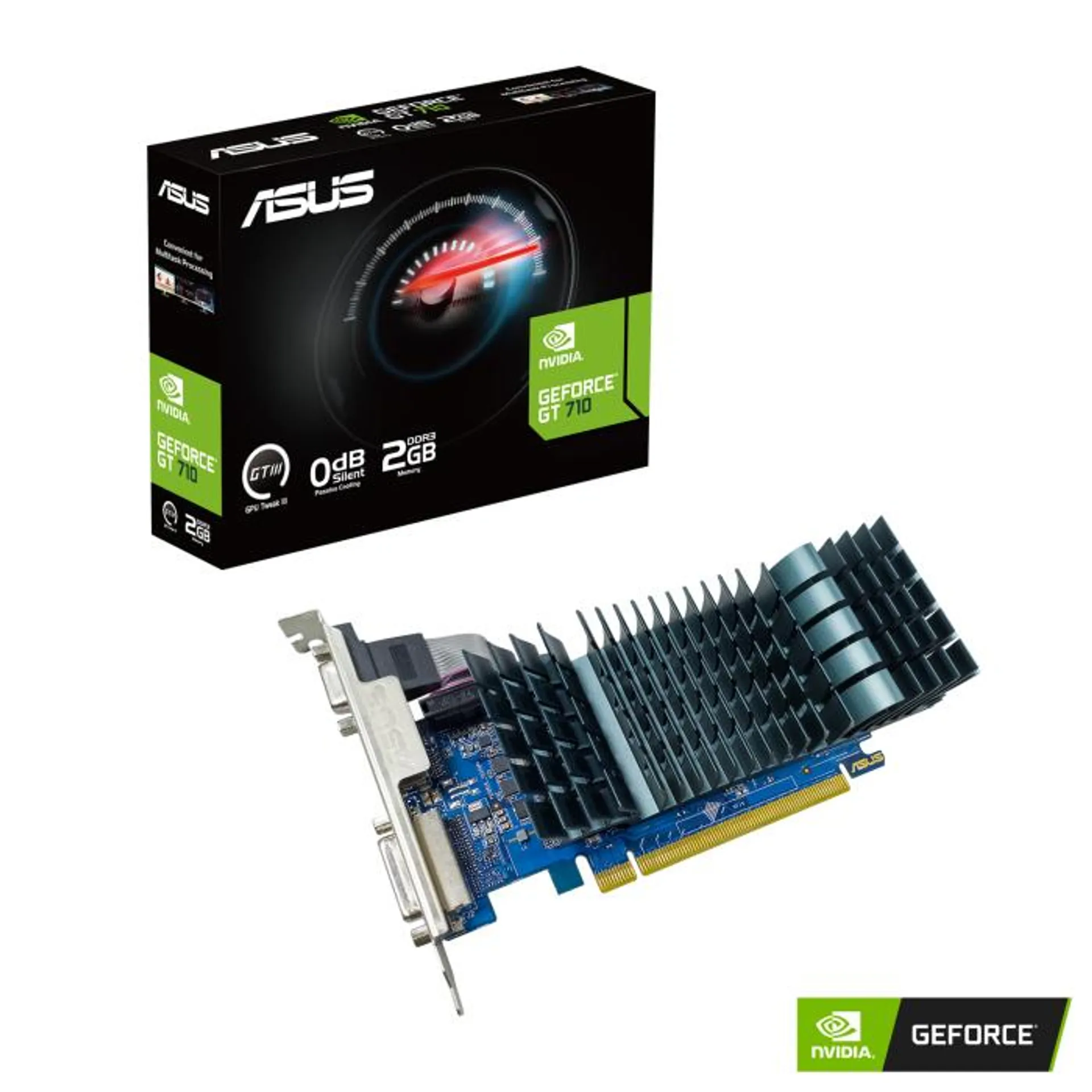 ASUS GeForce® GT 710 2GB DDR3 EVO Low-Profile Graphics Card