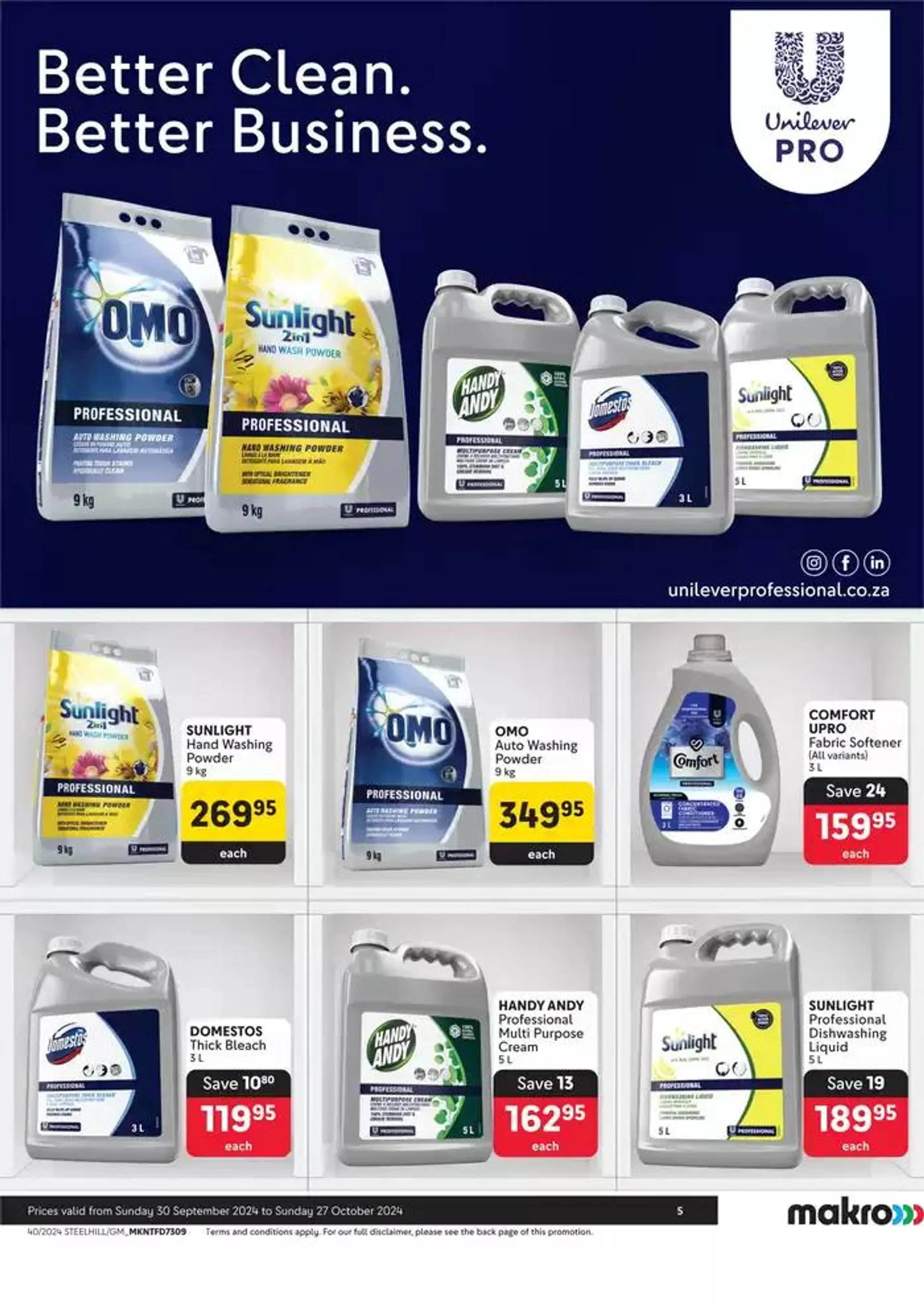 Makro : Homecare Cleaning from 30 September to 27 October 2024 - Catalogue Page 5