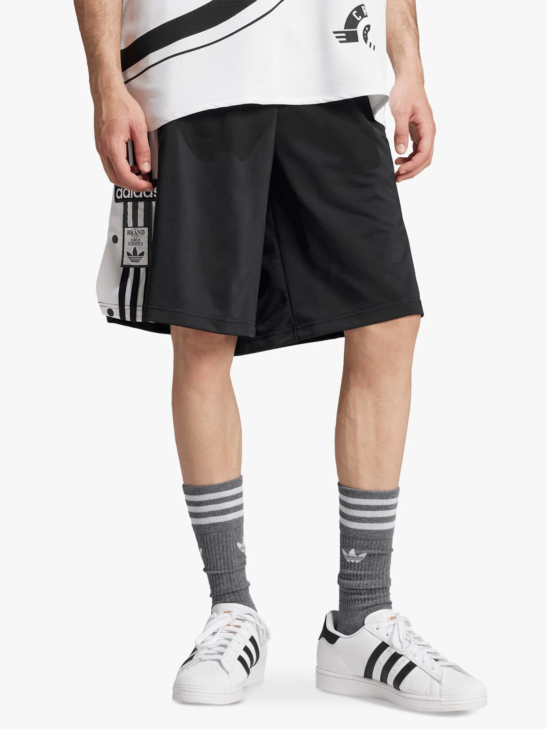 adidas Originals Men's Adilenium Megabreak Black Shorts