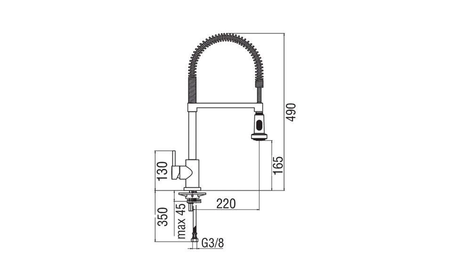 Tivoli New Road Spring Kitchen Sink Mixer