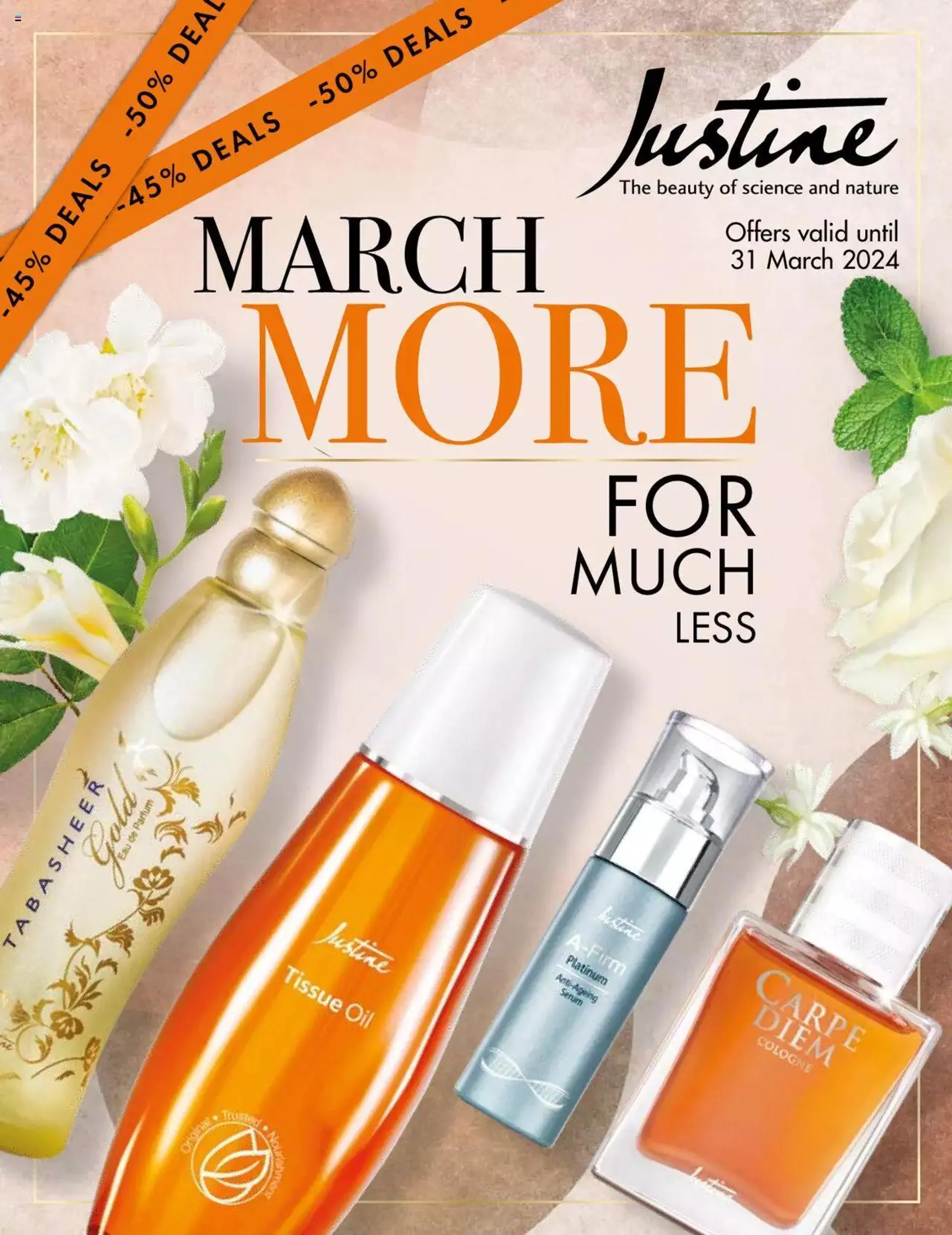 Justine - More For Less - 15 March 31 March 2024