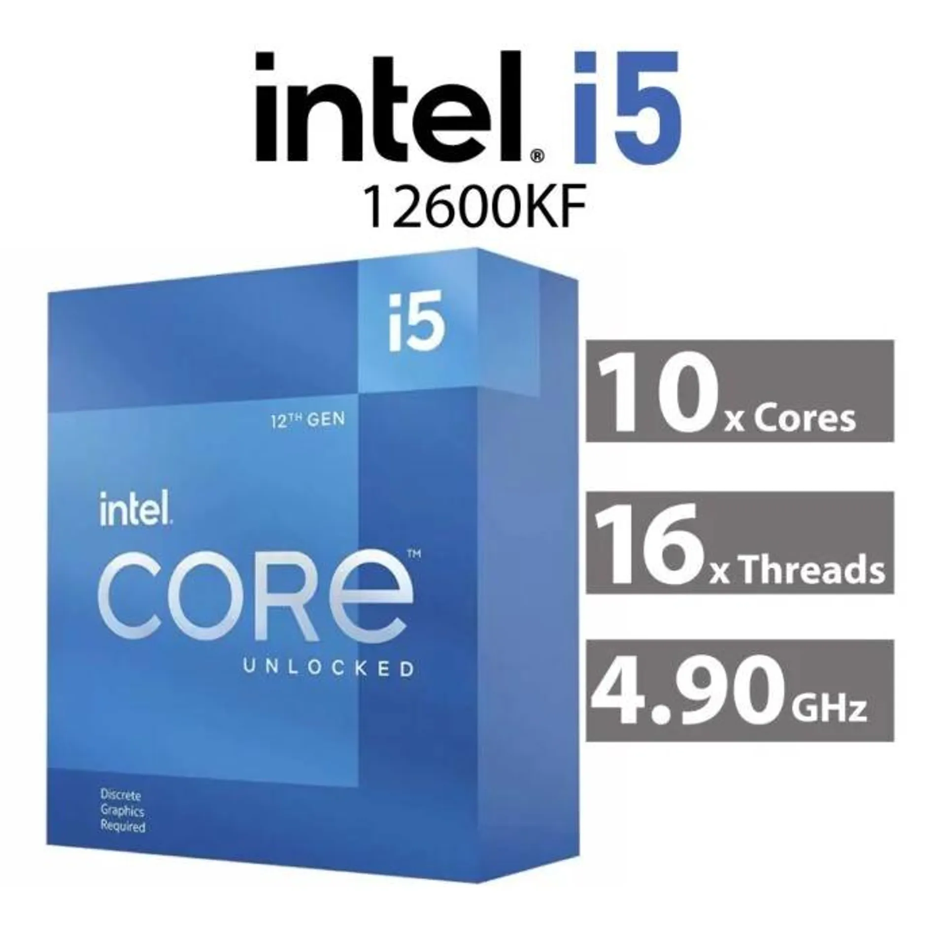 Intel Core i5-12600KF Alder Lake 10-Core 3.70GHz LGA1700 125W BX8071512600KF Desktop Processor