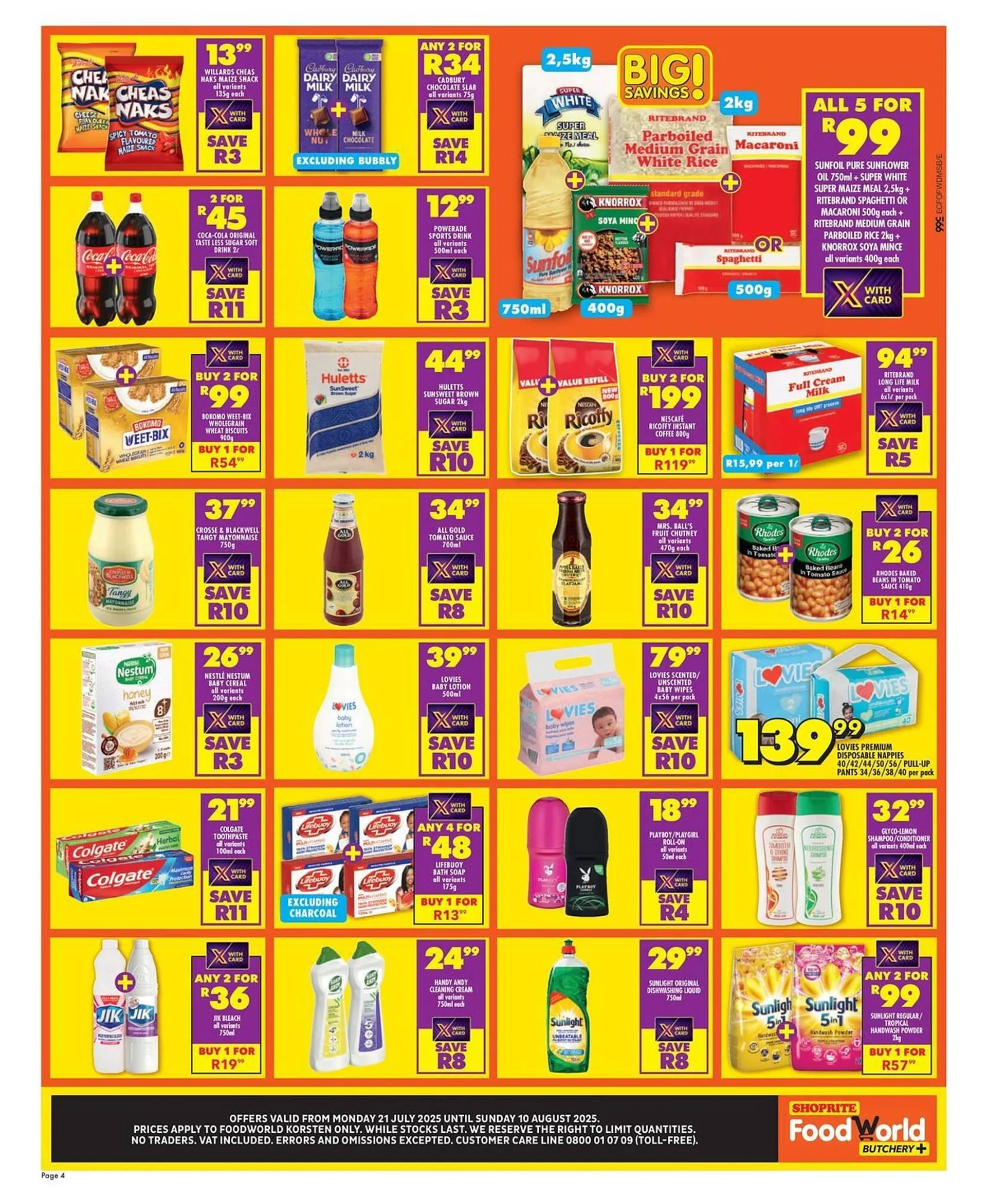 Shoprite catalogue from 26 July to 10 August 2025 - Catalogue Page 1