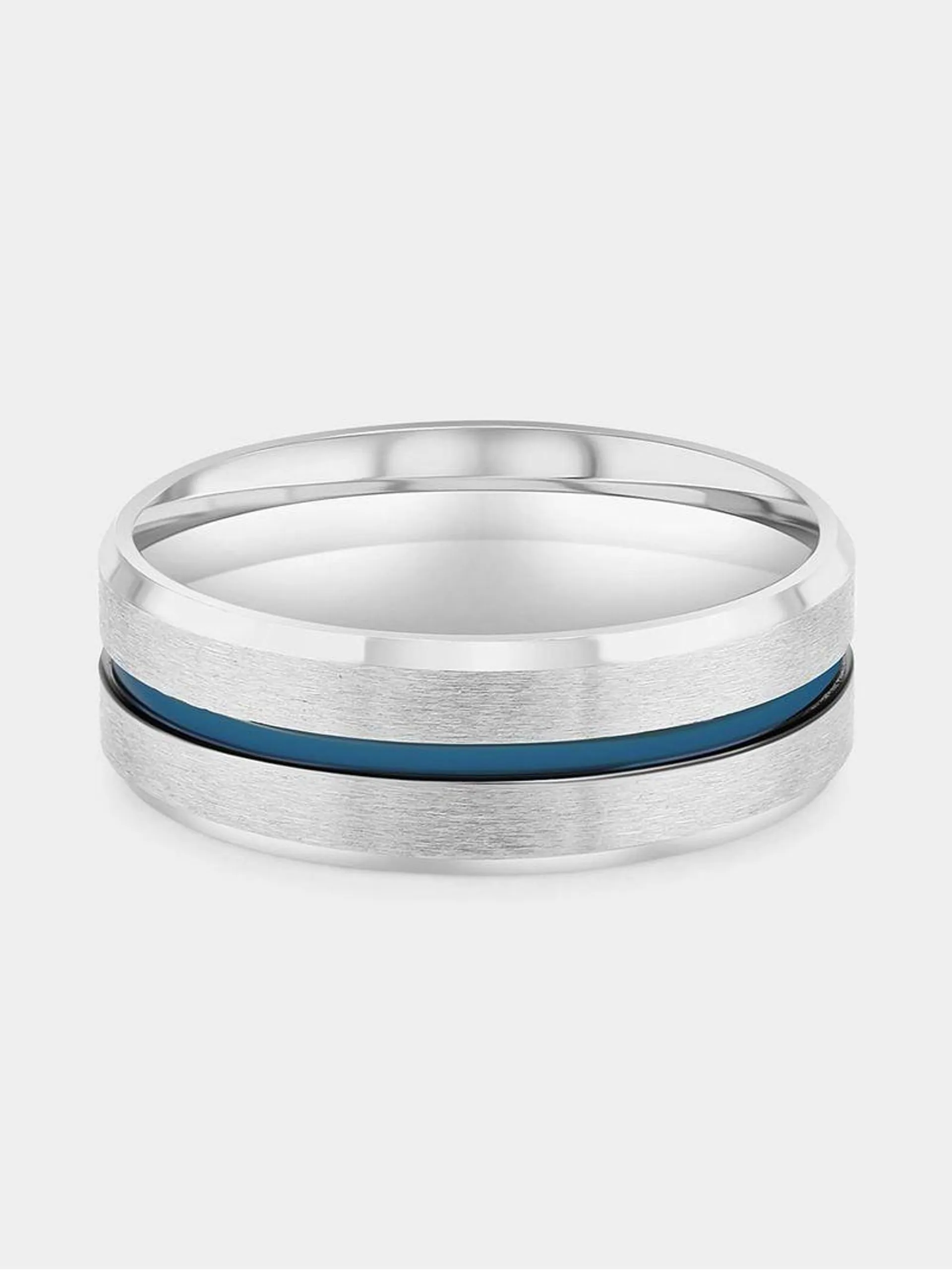 Stainless Steel 2-Tone Centre Stripe Ring