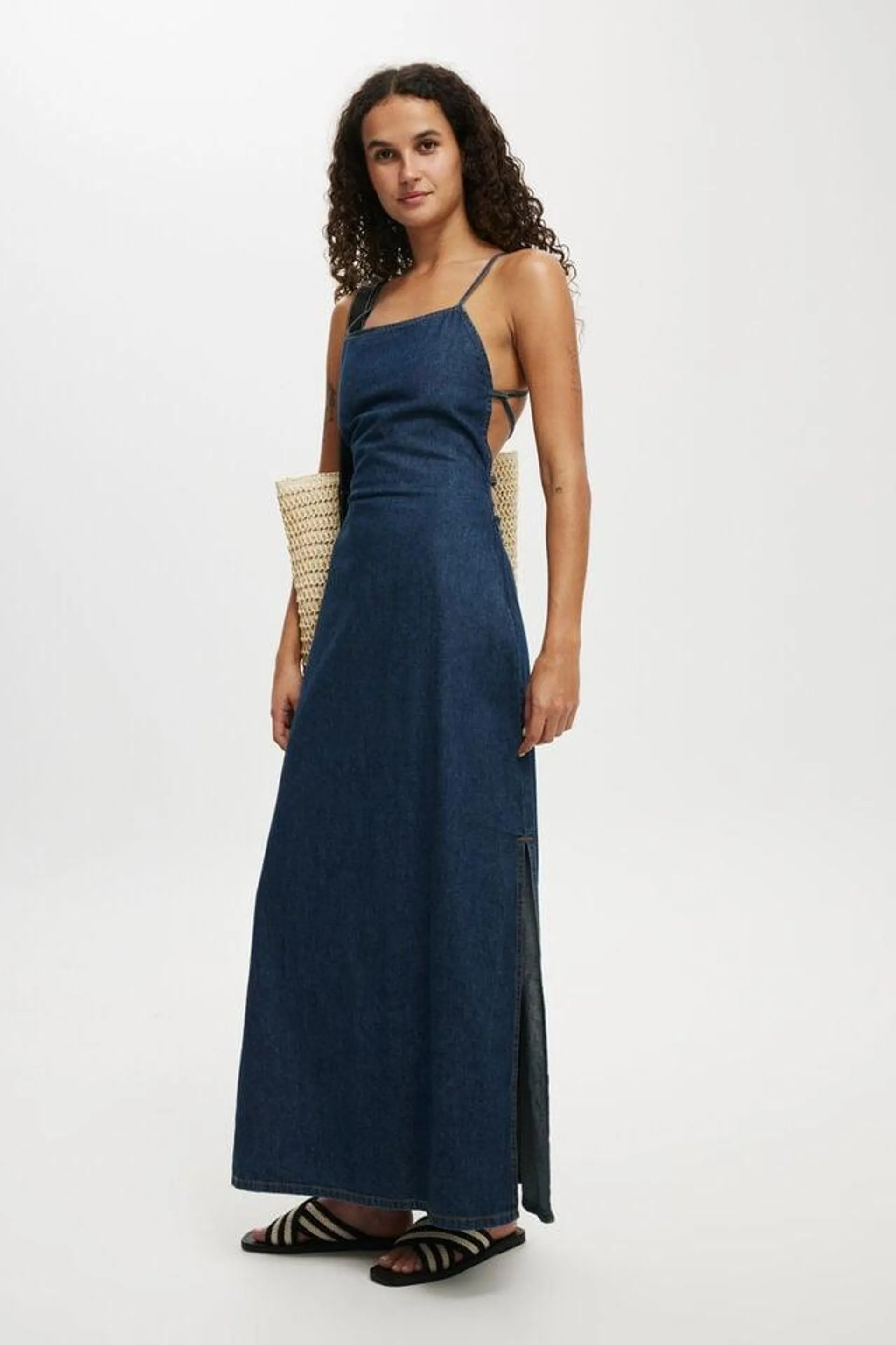 Tate Denim Maxi Dress