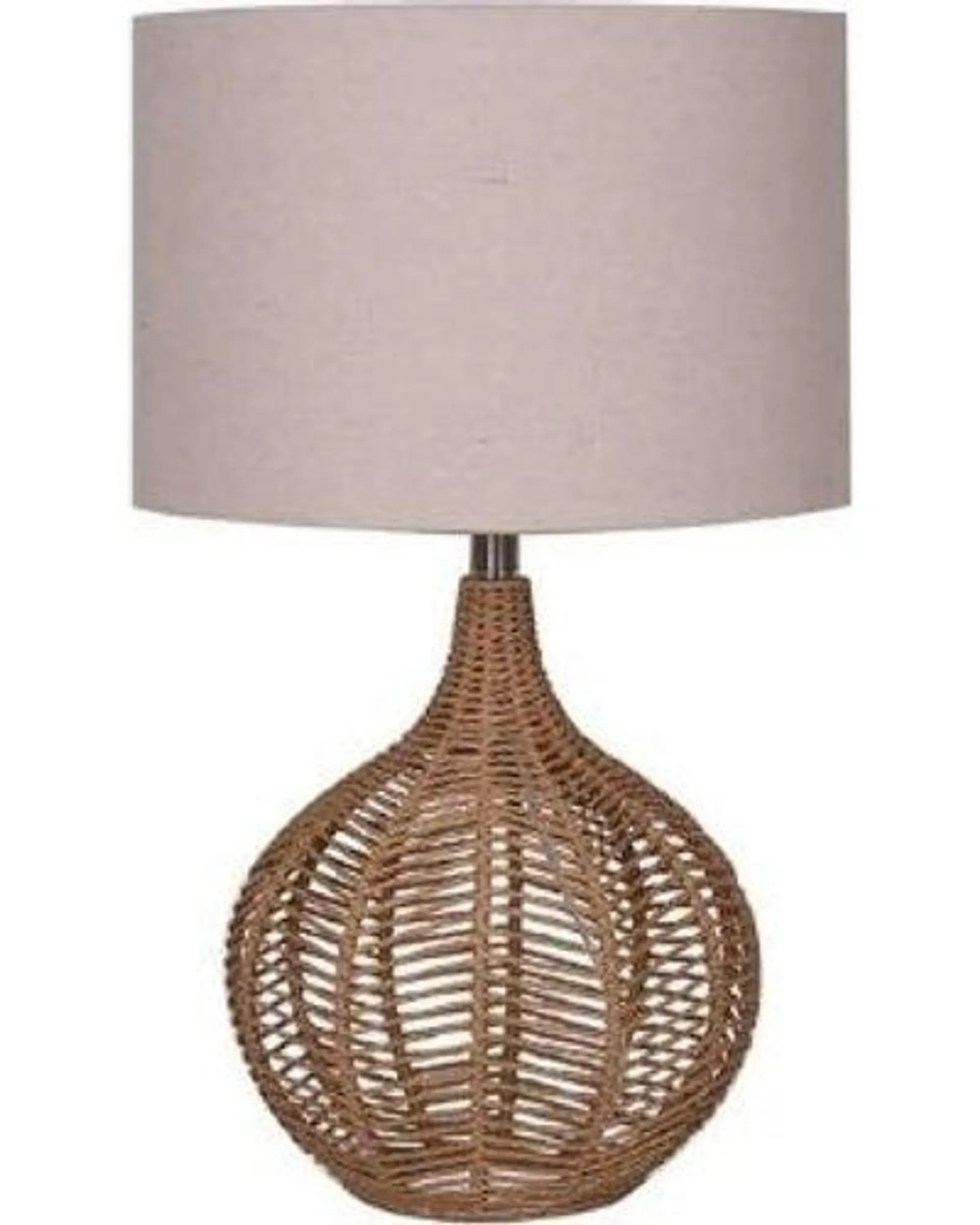 Lamp Table-linen Rope-cream Fabric Shade