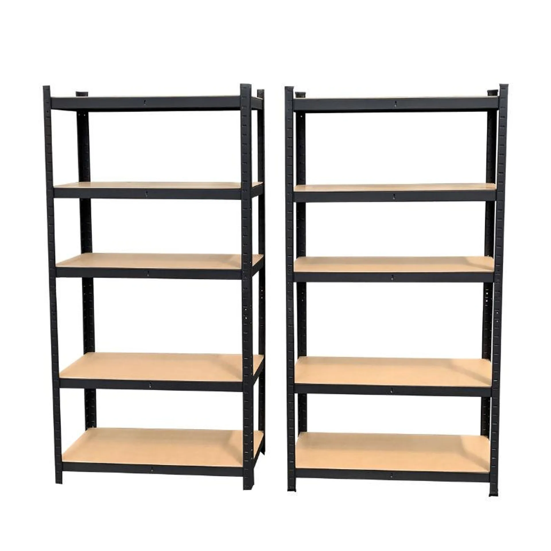 Fine Living - 5 Layer Shelf Matt Black - 2pc set