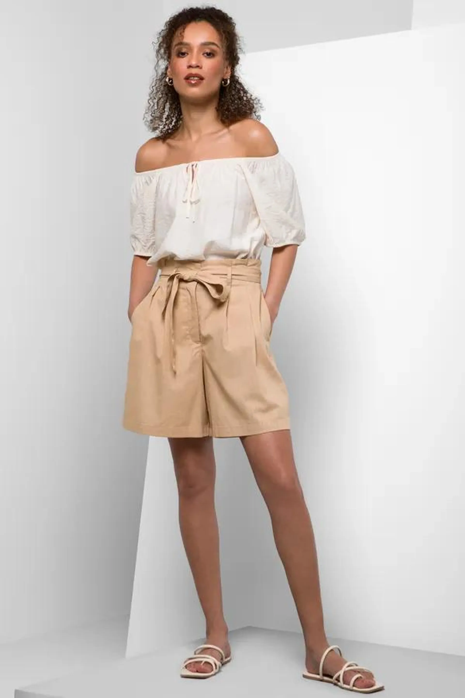 Peasant blouse cream