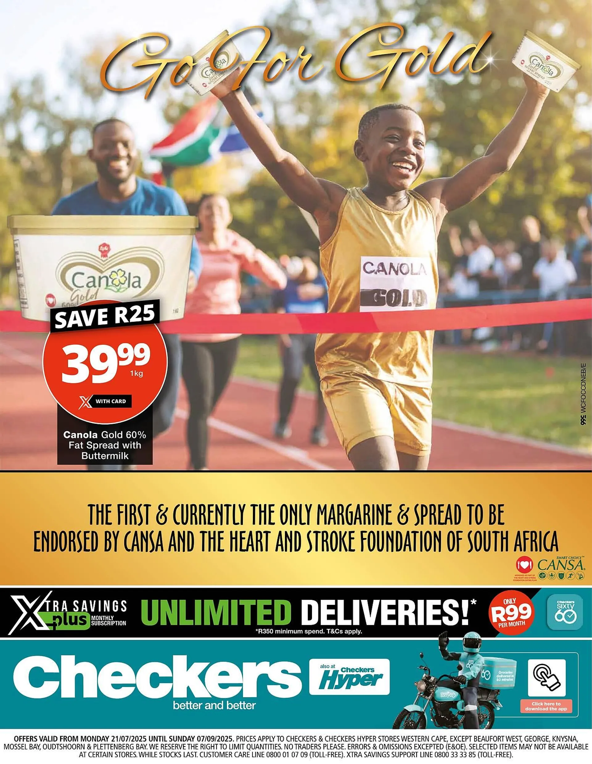 Checkers catalogue from 21 July to 7 September 2025 - Catalogue Page 1