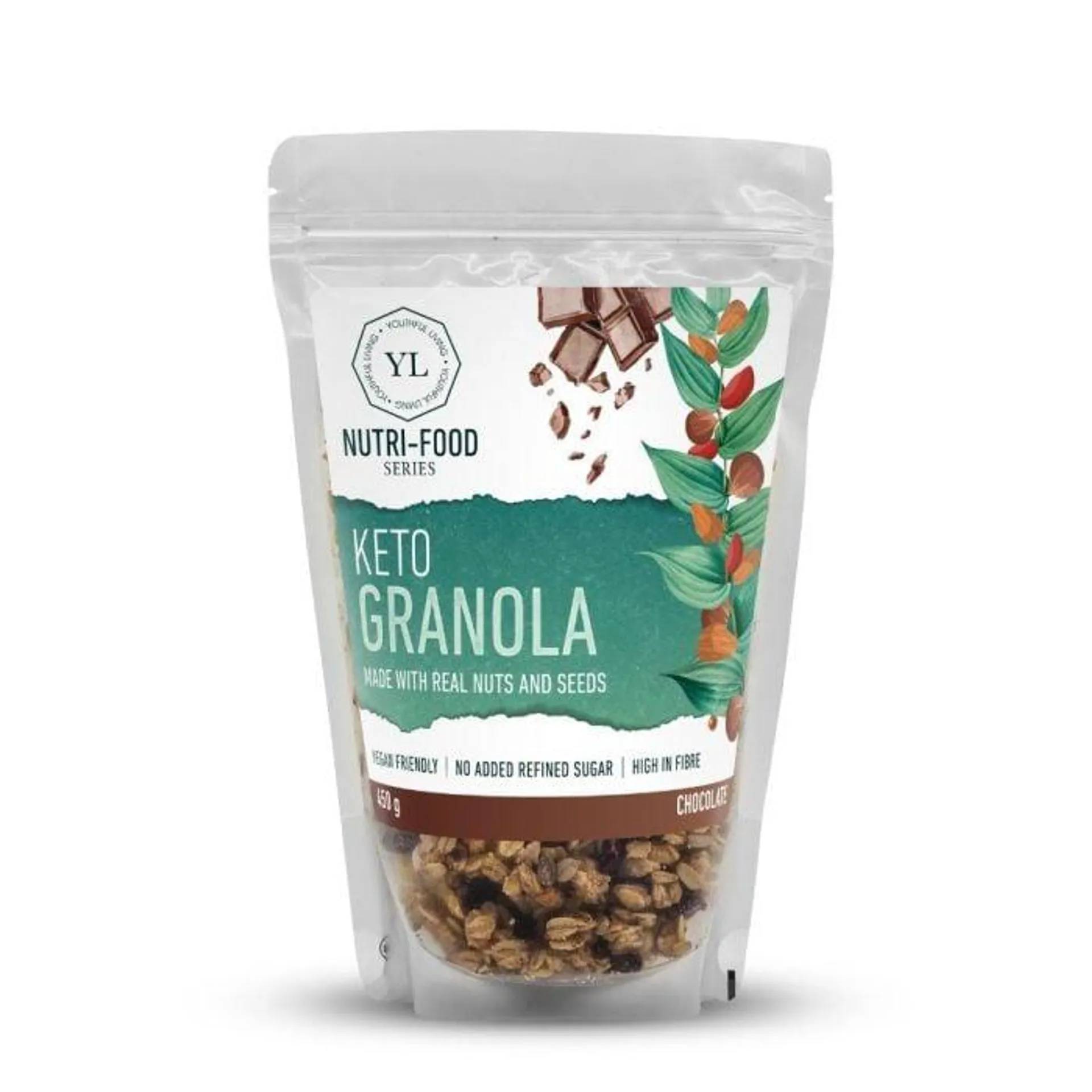 Youthful Living - Granola Keto Chocolate 450g