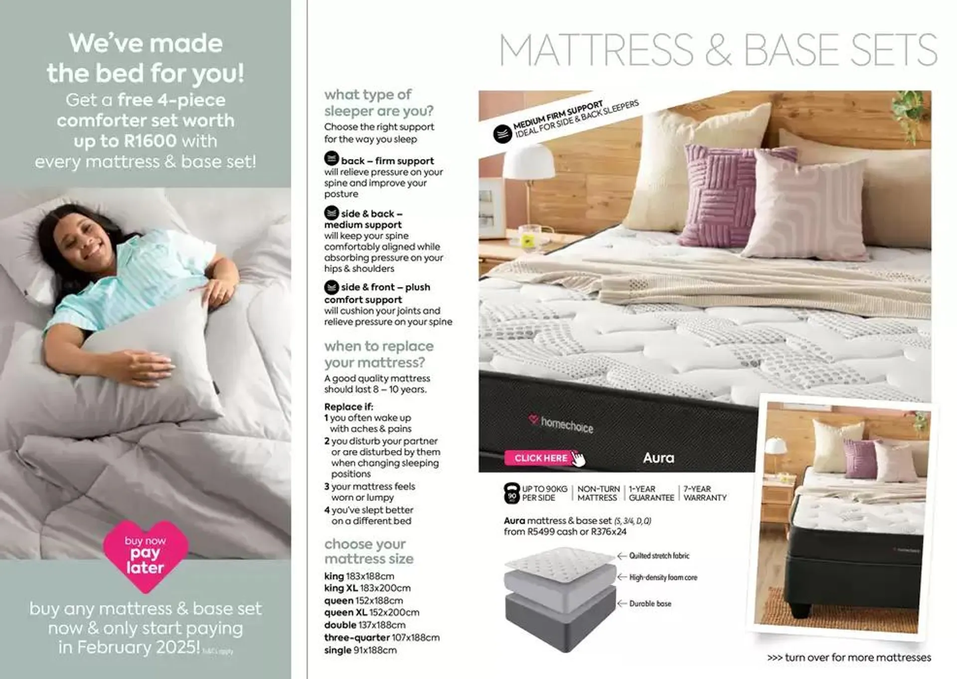 Buy any mattress & base set today and only pay in February from 3 October to 19 December 2024 - Catalogue Page 2