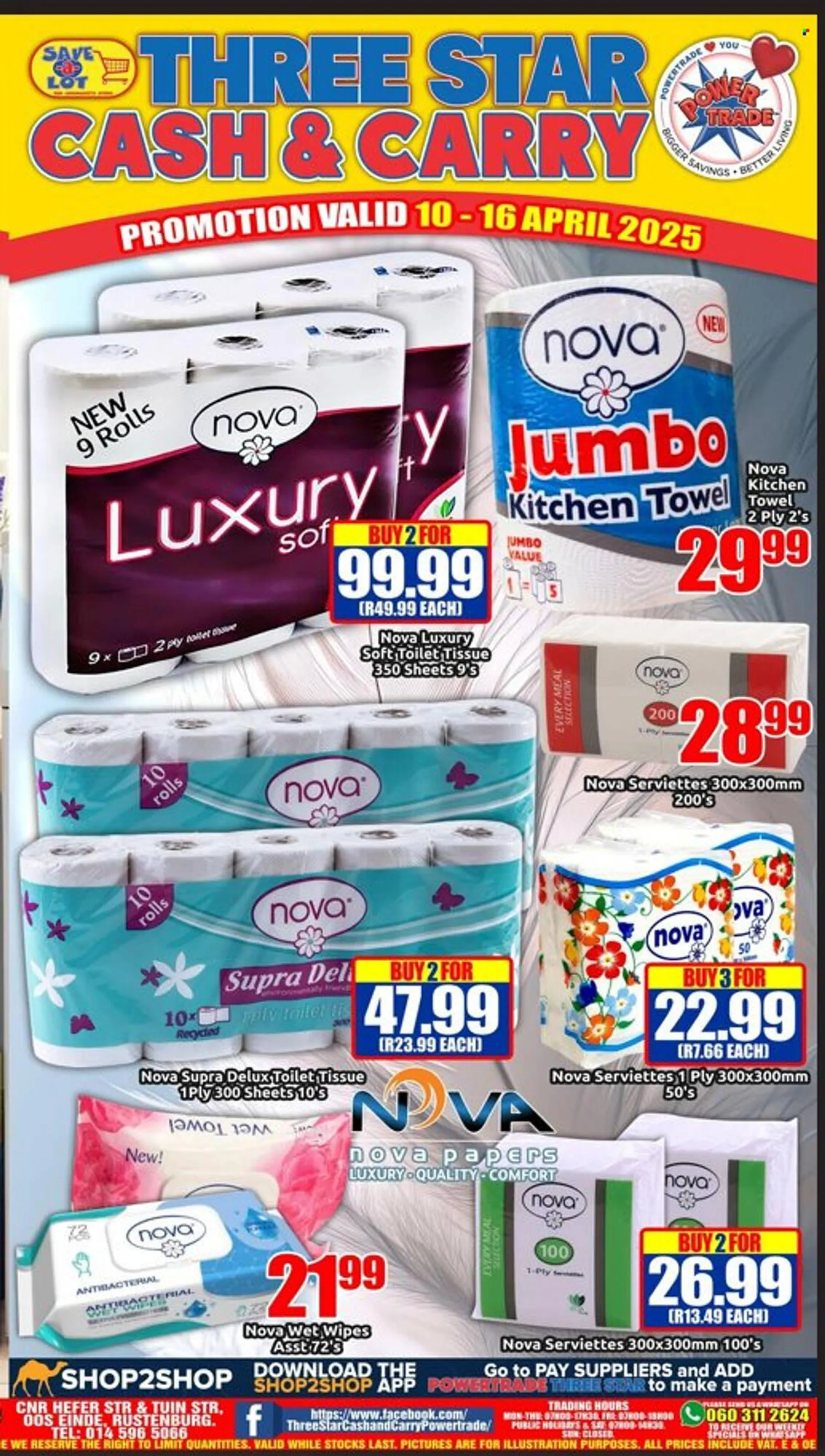 Three Star Cash and Carry catalogue from 10 April to 16 April 2025 - Catalogue Page 1
