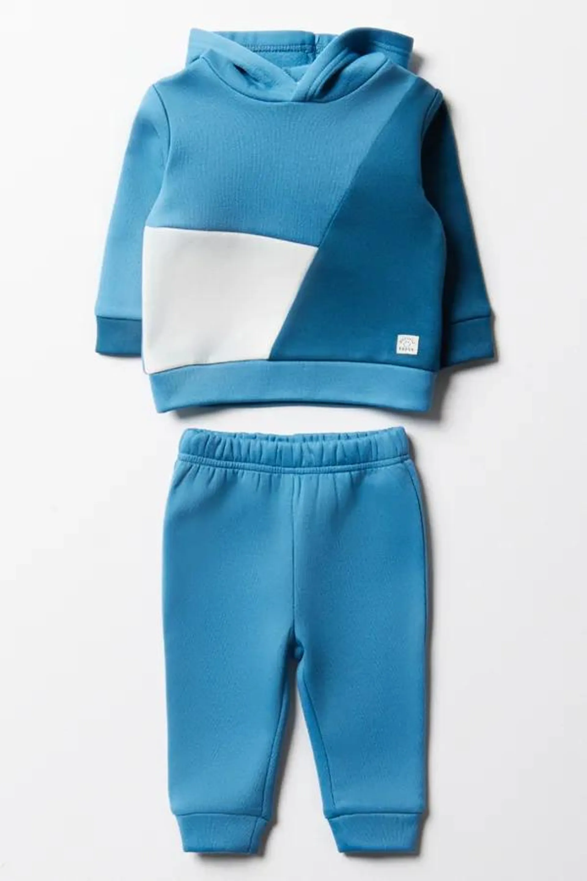 Colourblock tracksuit blue