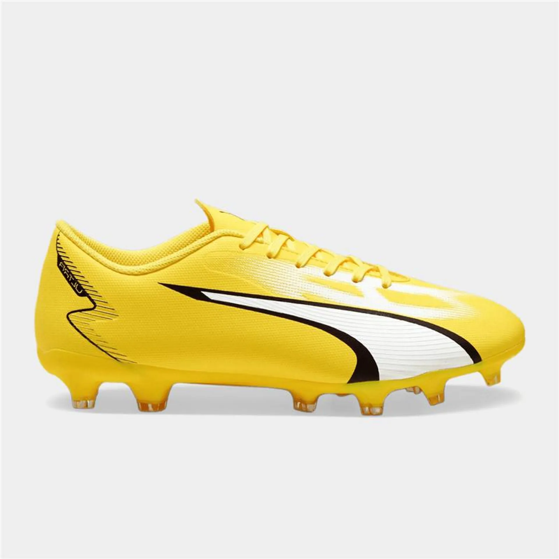 Mens Puma Ultra Play FG Yellow/Black Boots