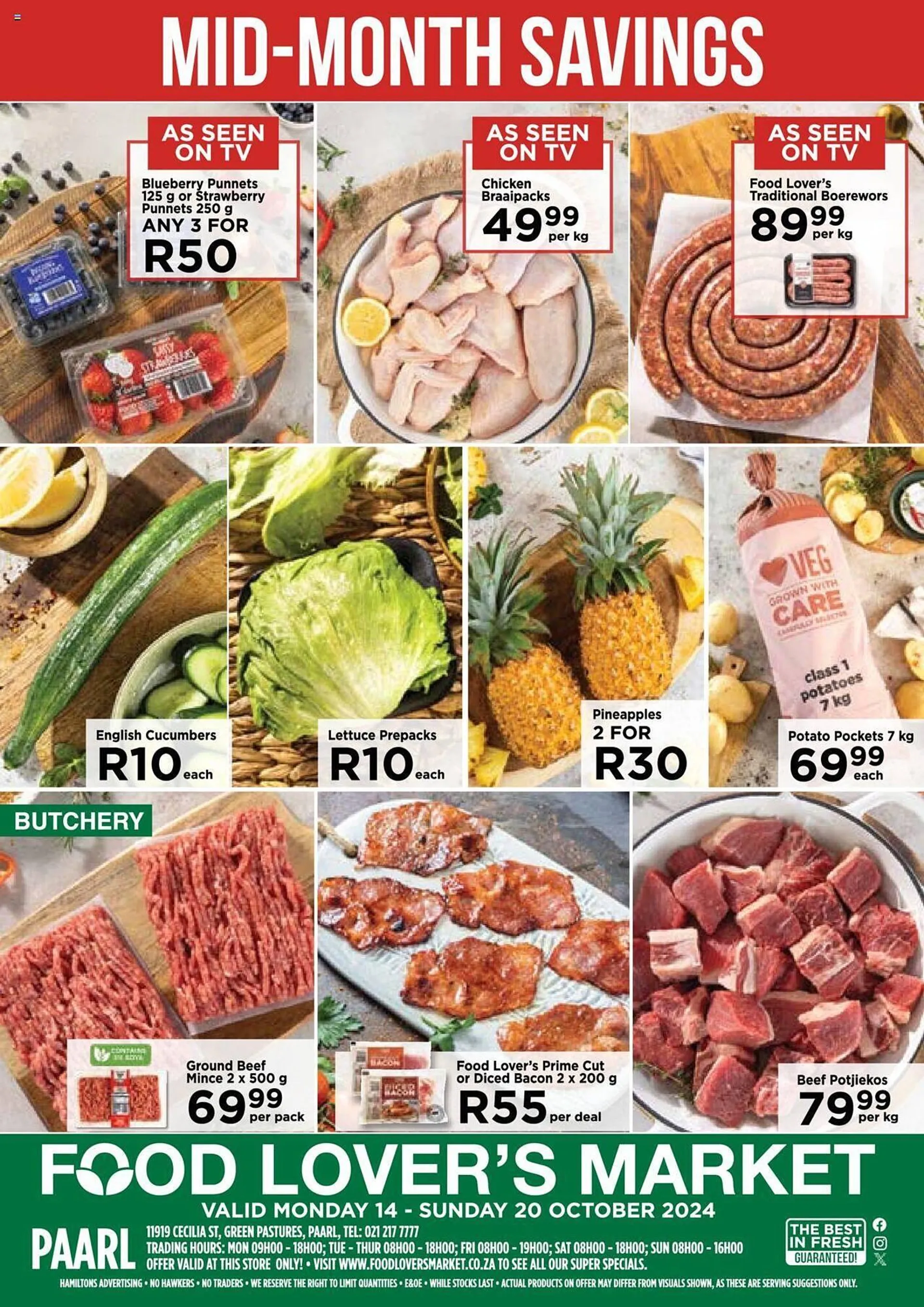 Food Lover's Market catalogue from 14 October to 20 October 2024 - Catalogue Page 1